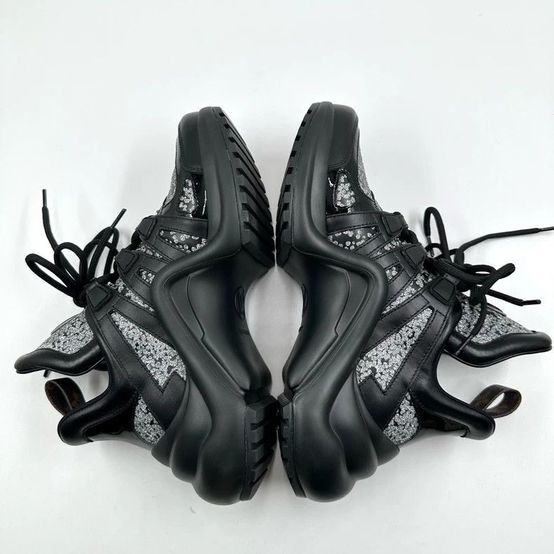 Louis Vuitton Louis Vuitton Black Gypsophila Arch Dad Shoes Size US 5 / IT 35 - 8 Thumbnail