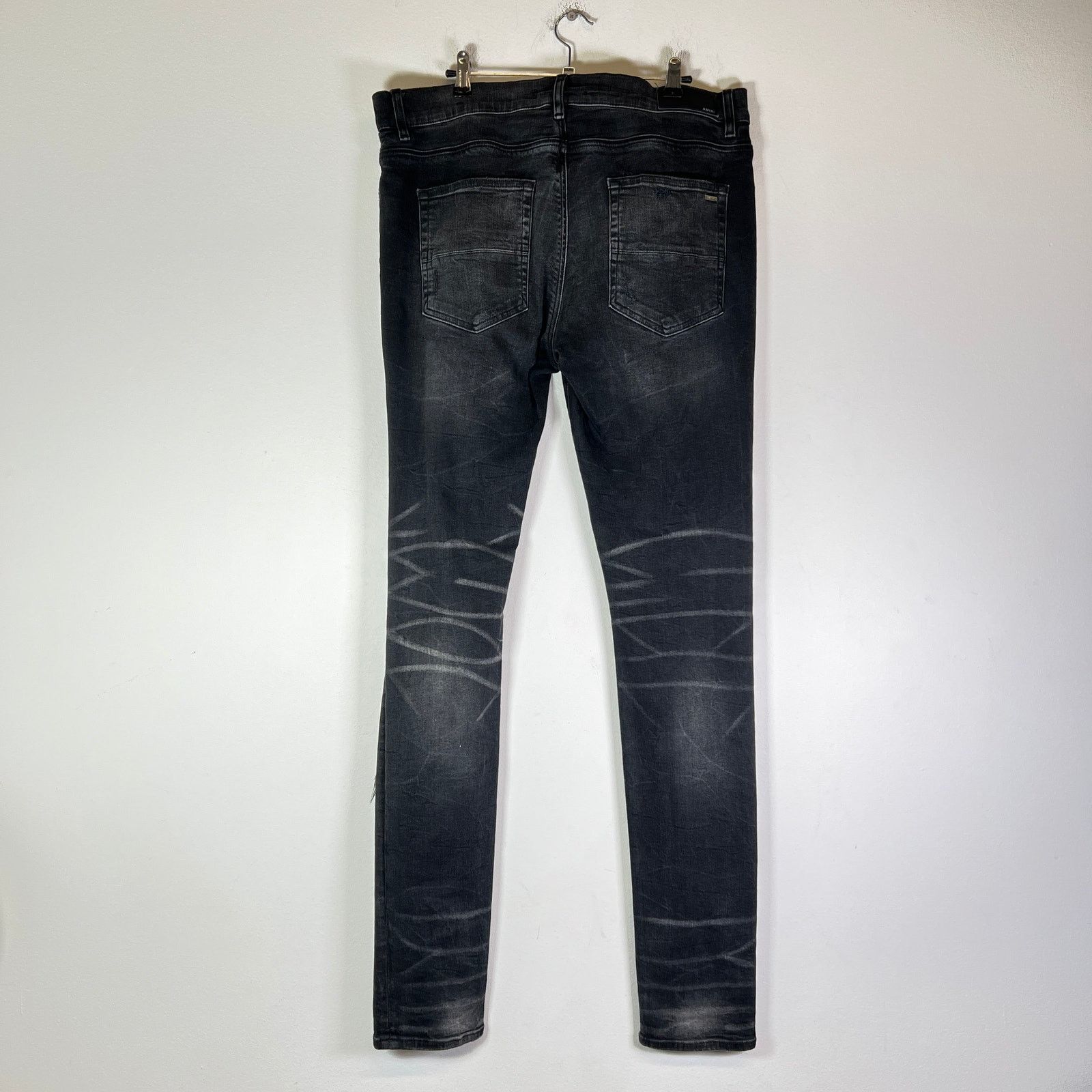 Amiri Amiri Black Washed Distressed Jeans Size US 36 / EU 52 - 2 Thumbnail