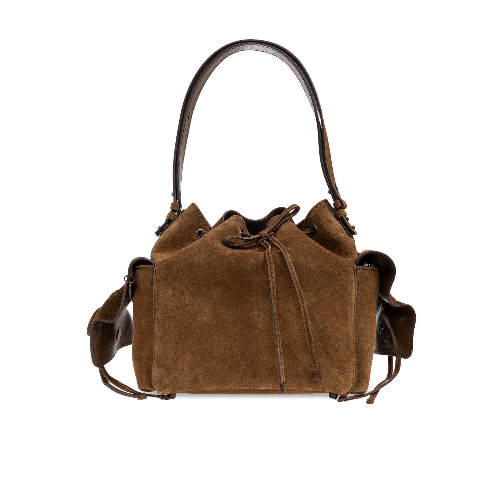 Acne Studios ACNE STUDIOS Brown Suede Shoulder Bag New Size ONE SIZE - 1 Thumbnail