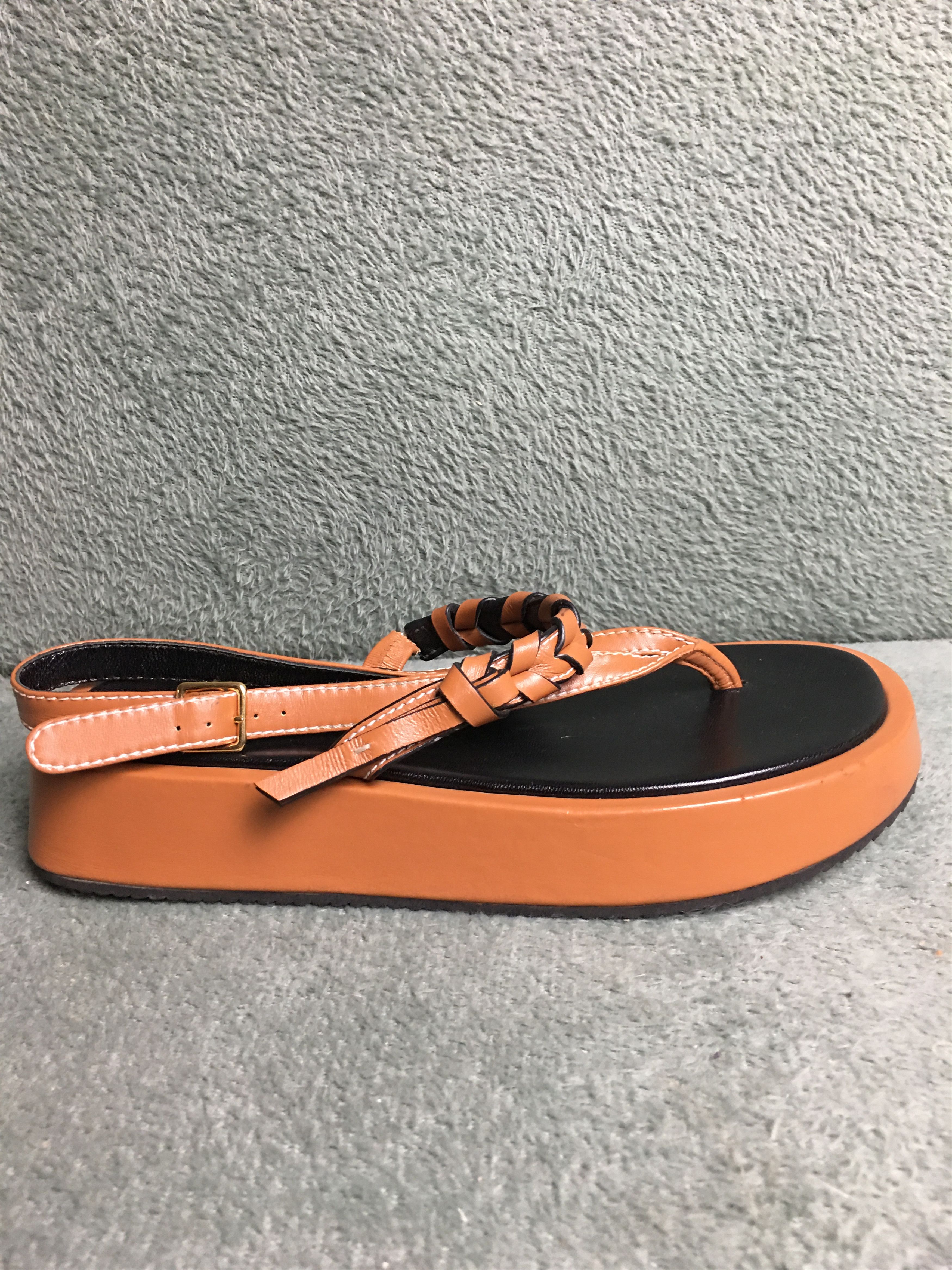 JW Anderson JW Anderson Platform Leather Sandals Brown EU 38 Size US 8 / IT 38 - 6 Thumbnail