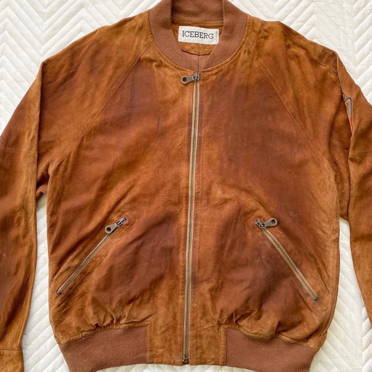Iceberg Vintage 80s Iceberg Lambskin Casual Jacket Size US XL / EU 56 / 4 - 3 Thumbnail