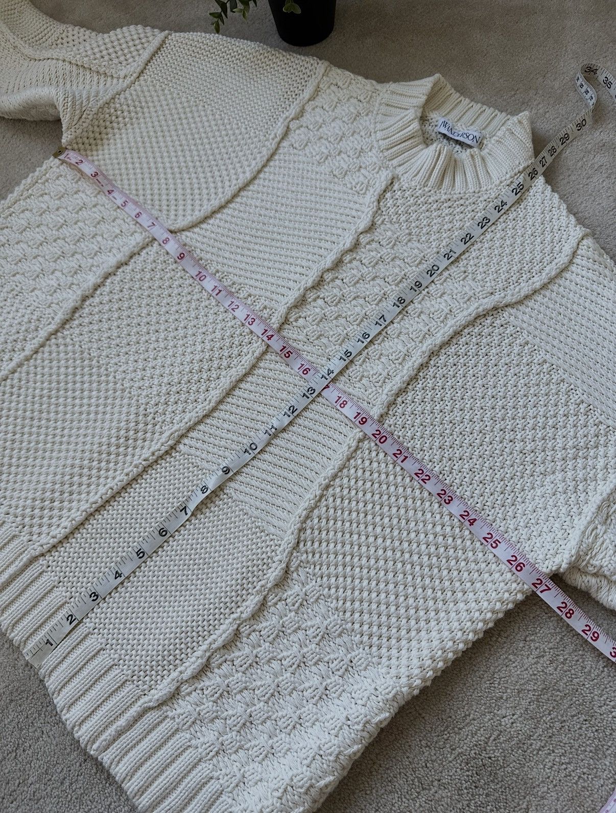 JW Anderson JW Anderson SS20 Cotton Patch Work Heavyweight Knit Sweater Size US XL / EU 56 / 4 - 10 Thumbnail