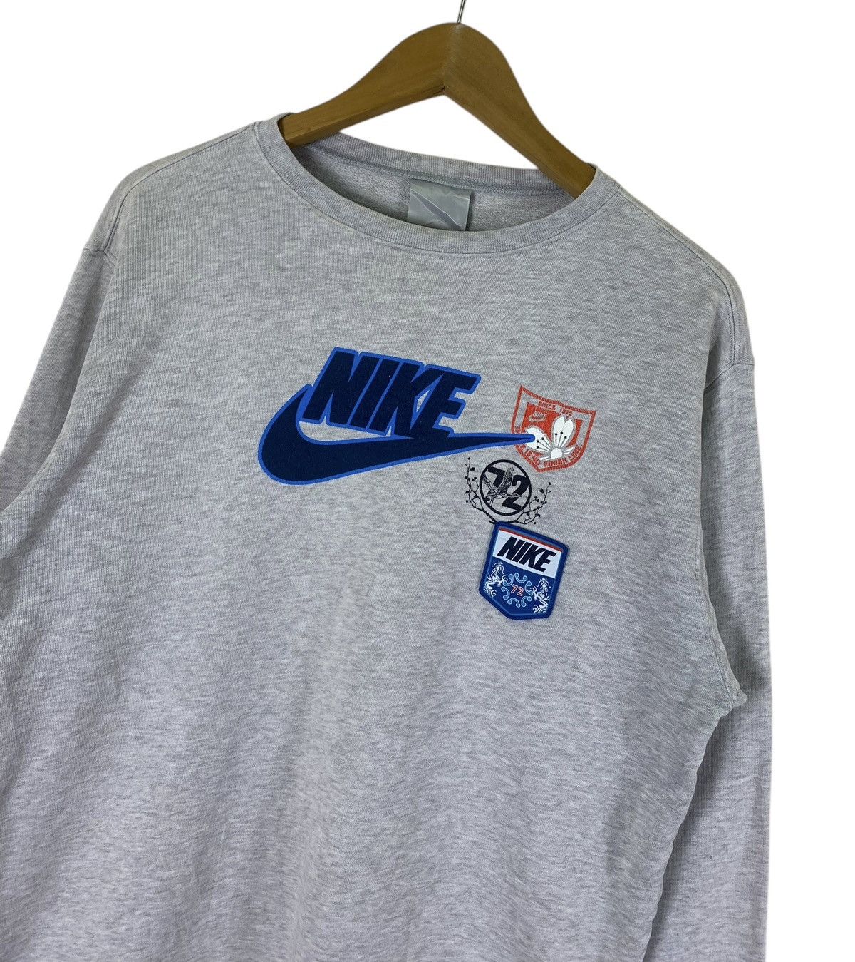 Nike × Vintage Vintage Nike Big Spellout Sweatshirt Size US L / EU 52-54 / 3 - 4 Thumbnail