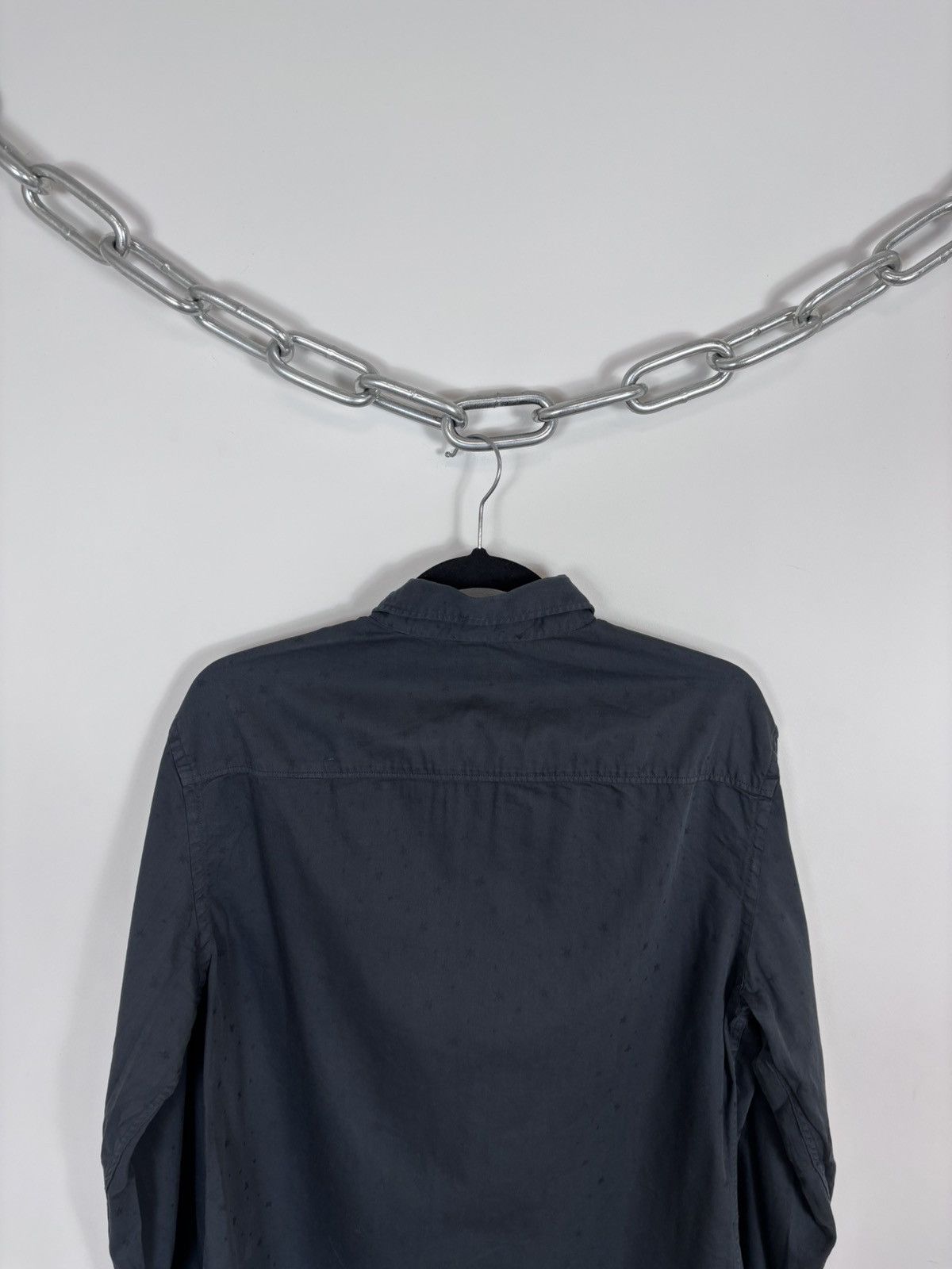 Allsaints AllSaints Cosmo LS Men’s Long Sleeve Shirt Button Up Grey Size US M / EU 48-50 / 2 - 15 Thumbnail