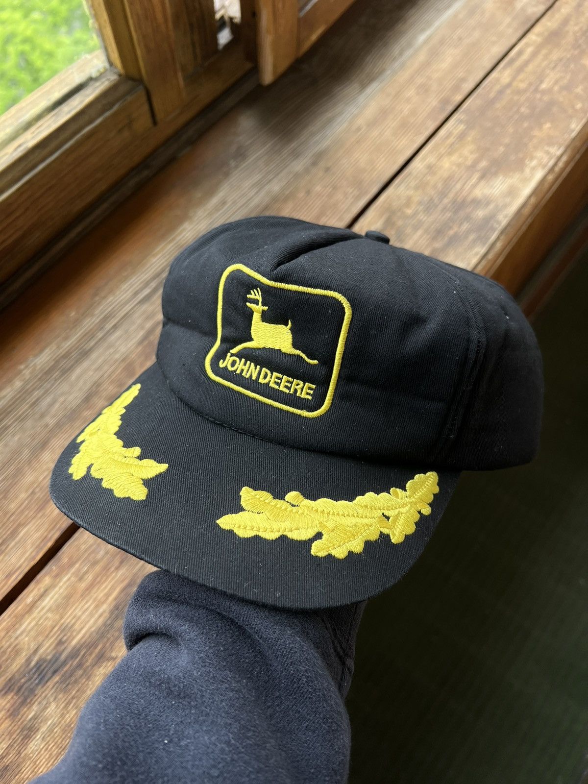 John Deere Vintage 80s John Deere Patch Trucker Hat Louisville Cap Size ONE SIZE - 1 Thumbnail