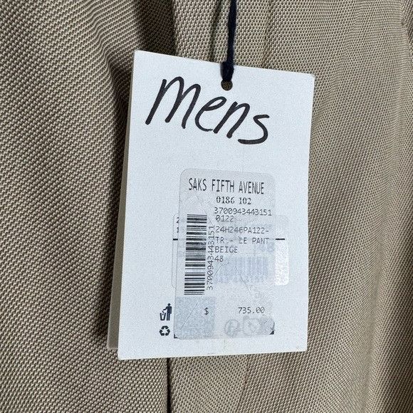 Jacquemus Jacquemus Wool-Blend Flat-Front Pants Beige Men’s 48/US 32 Size US 32 / EU 48 - 4 Thumbnail