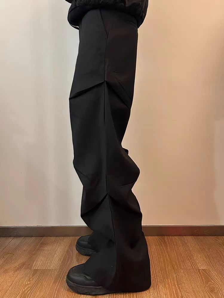 Japanese Brand × Vintage Heavy duty pleated design micro flare casual baggy pants Size US 34 / EU 50 - 2 Thumbnail