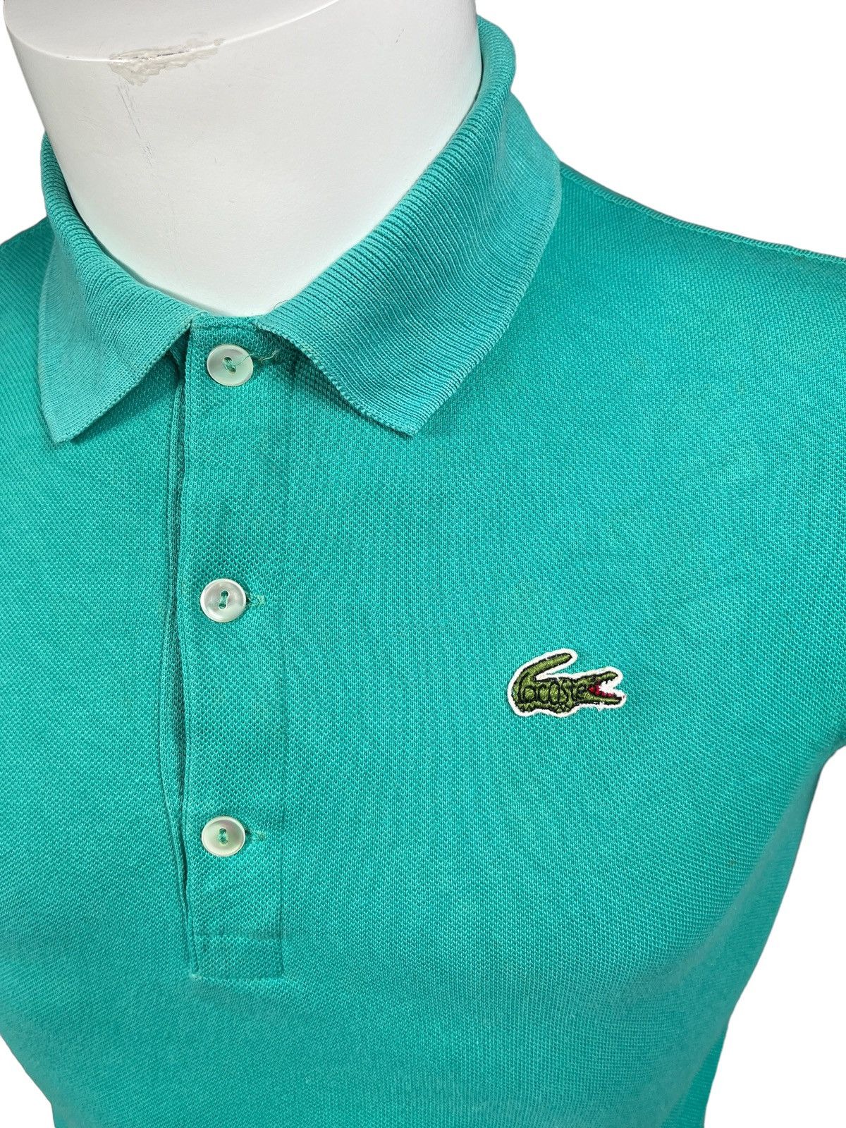 Fred Perry × Lacoste × Vintage Turquoise Chemise Lacoste Polo T Made In Japan Size US S / EU 44-46 / 1 - 2 Thumbnail