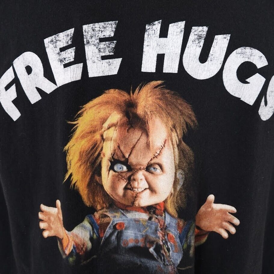 Other Chucky Childs Play T Shirt Mens Size Large Black Free Hugs Size US L / EU 52-54 / 3 - 2 Thumbnail
