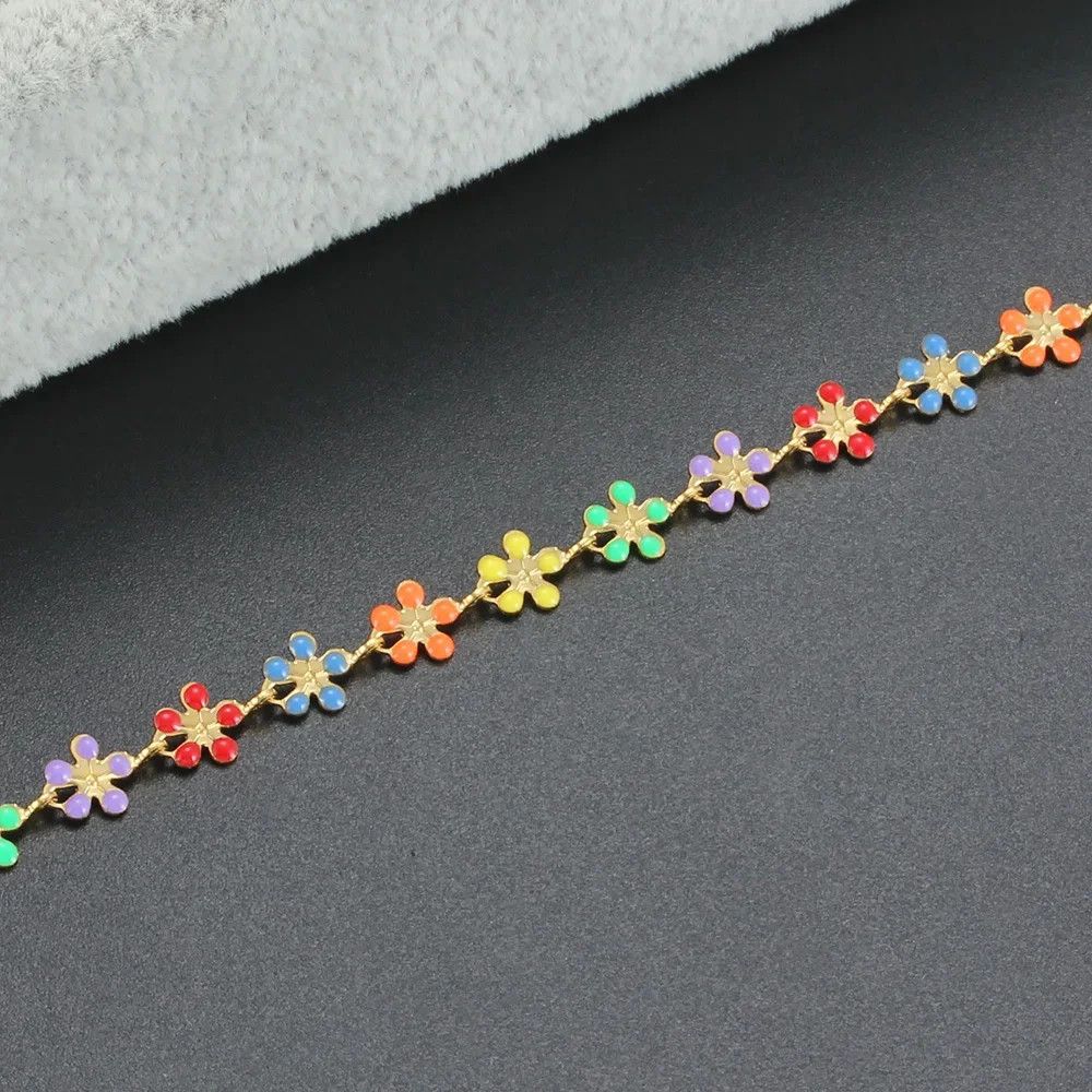 Jewelry Flower Chain Bracelet Size ONE SIZE - 2 Thumbnail