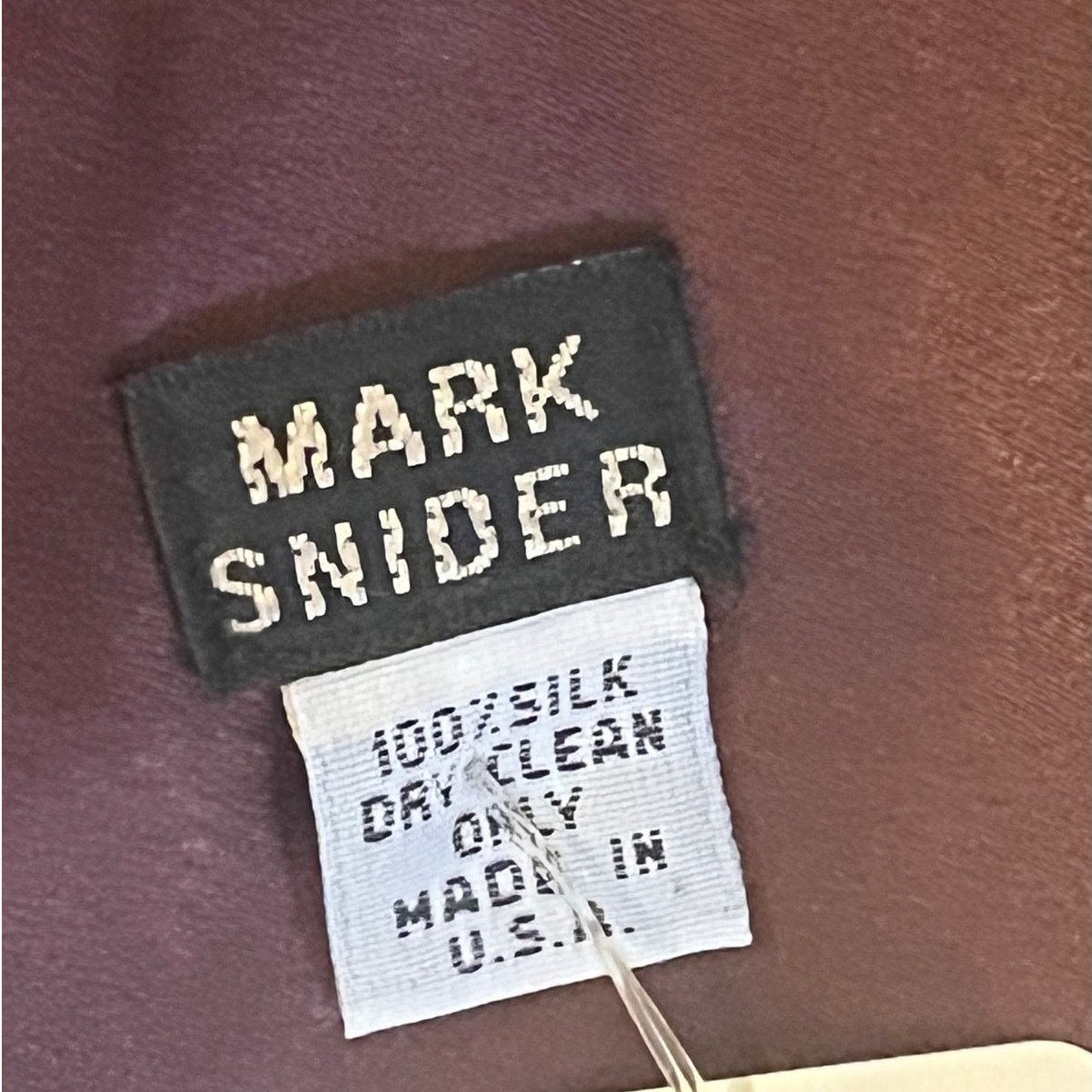 Other Mark Snider 100% Silk Scarf - Shades of Brown Made in U.S.A Size ONE SIZE - 4 Thumbnail