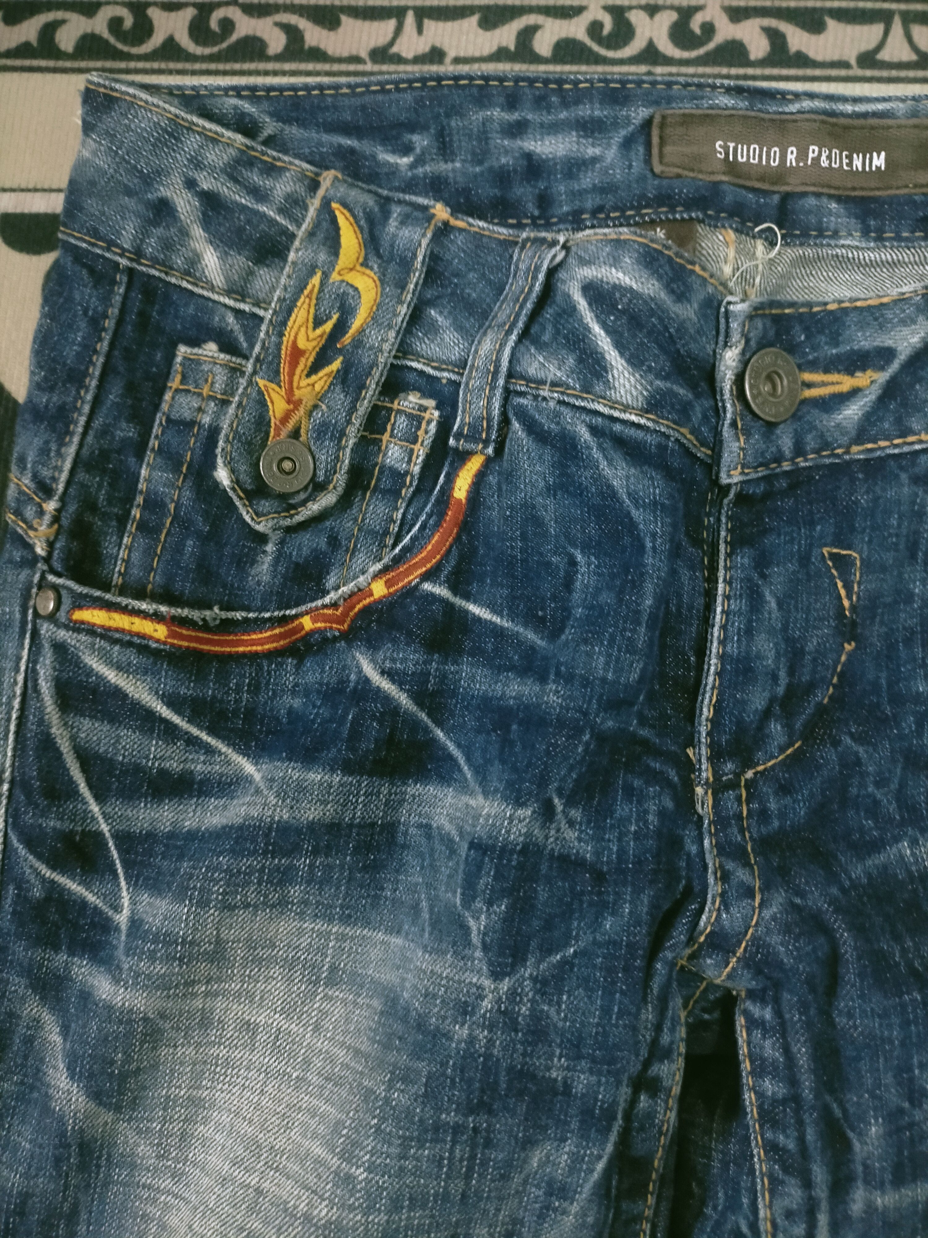 Tornado Mart 🔥Insane Studio RP Mudwash Flared Jeans Size US 29 - 10 Thumbnail