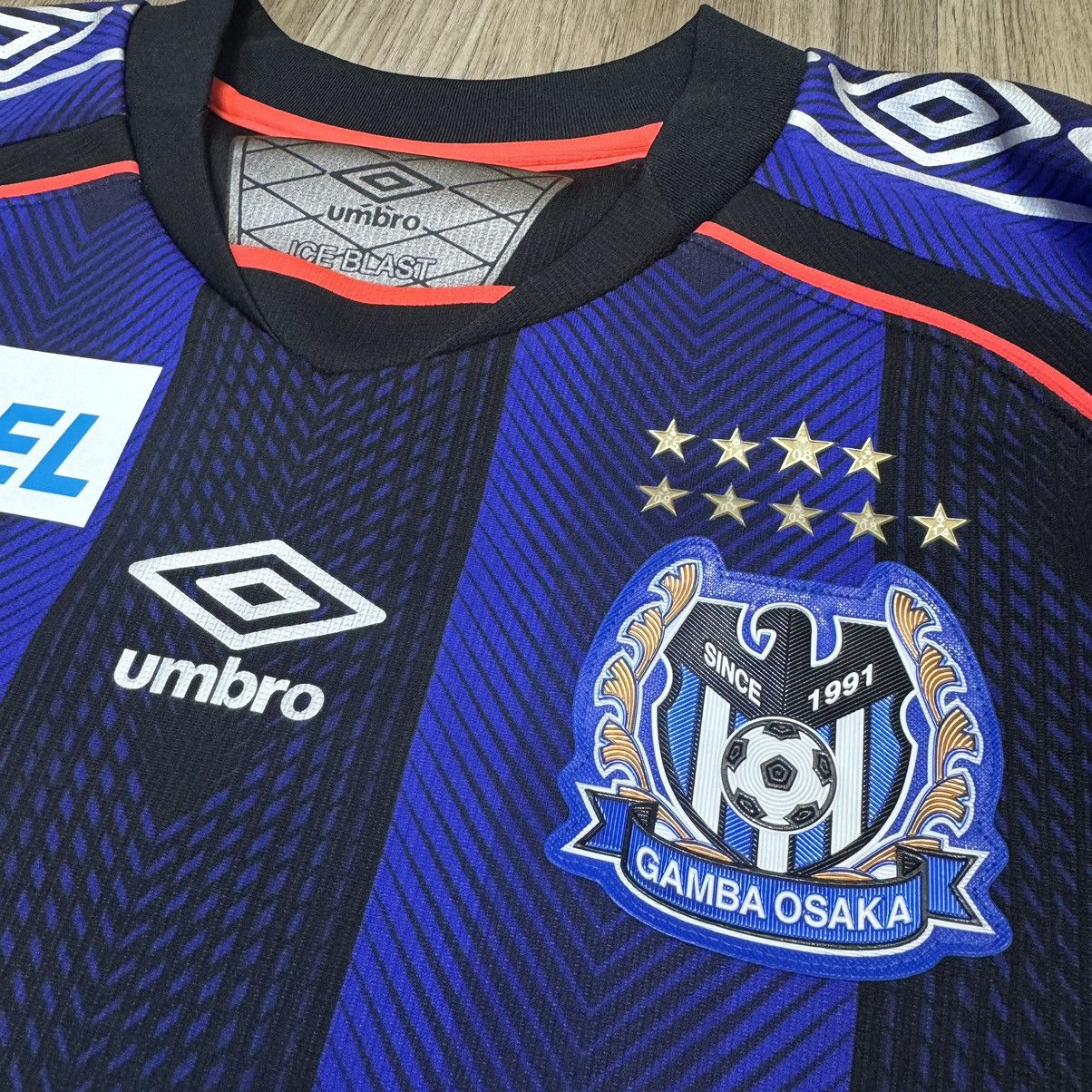 Japanese Brand × Umbro Osaka Gamba 2018 player issue home shirt #20 Nagasawa Size US L / EU 52-54 / 3 - 5 Thumbnail