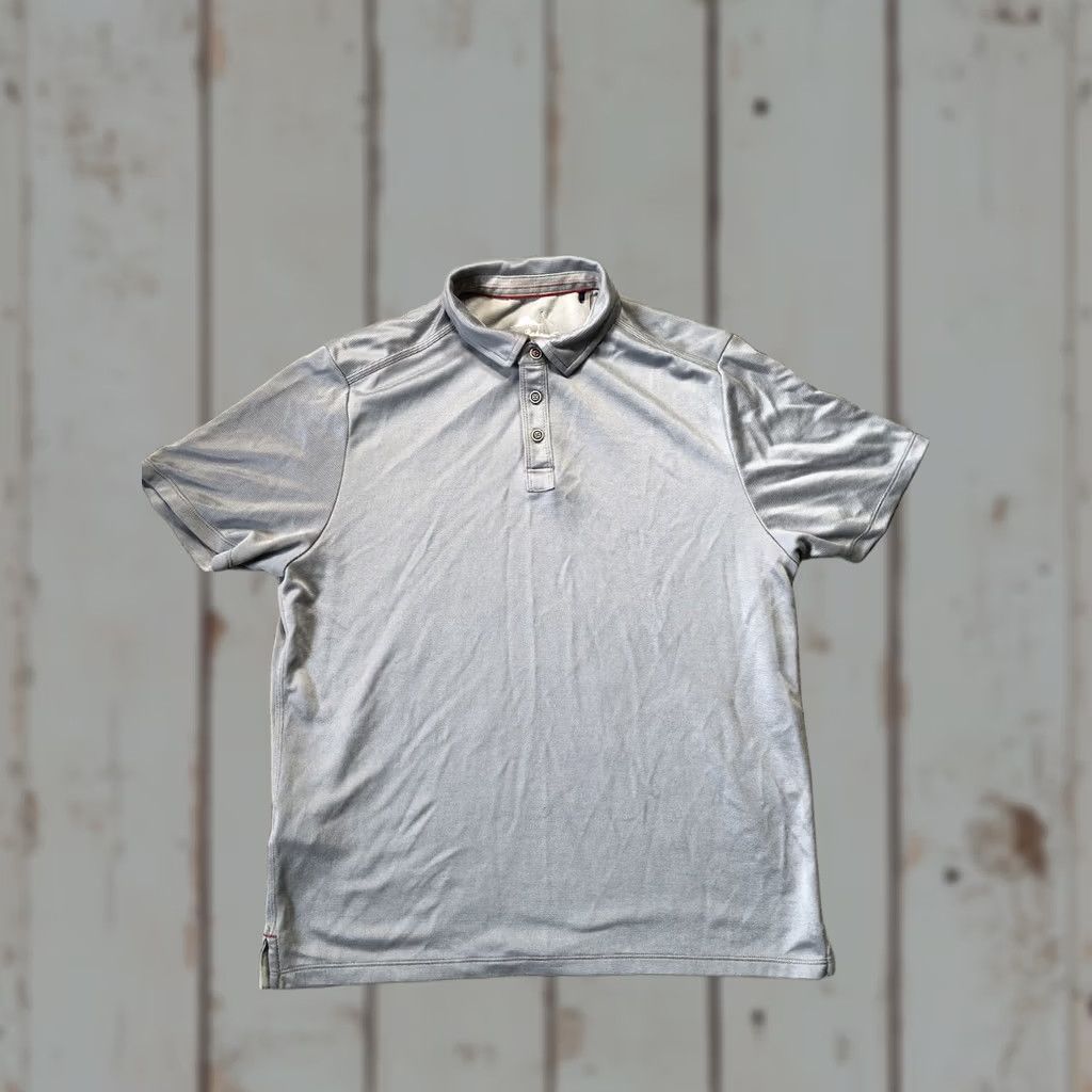 Tommy Bahama Tommy Bahama Polo Shirt Mens Gray Short Sleeve Cotton Blend Regular Fit Casual Golf Beach 90s? Size US M / EU 48-50 / 2 - 1 Thumbnail
