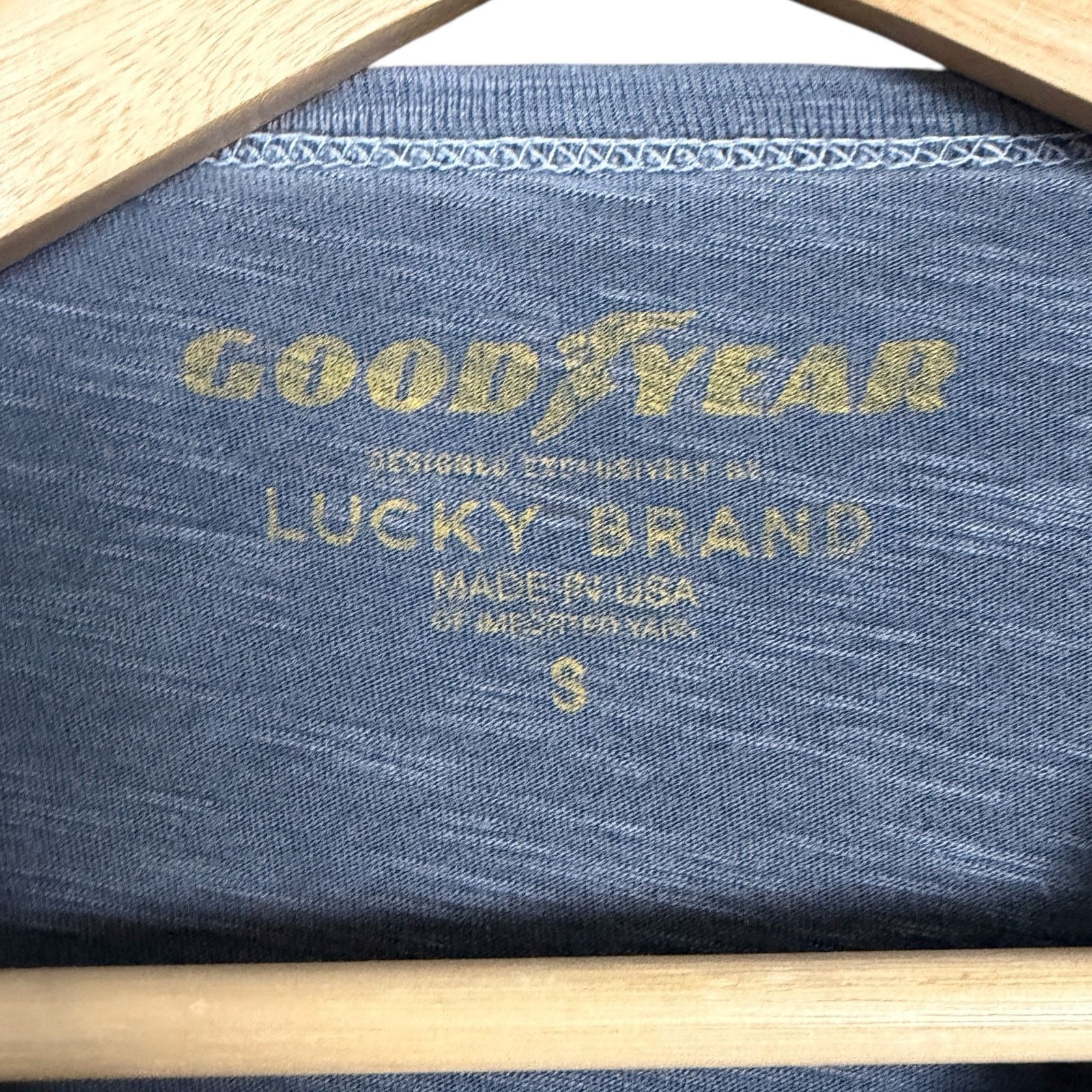 Lucky Brand Lucky Brand x Goodyear Tires Blue Retro Stretch T-Shirt USA Size US S / EU 44-46 / 1 - 4 Thumbnail