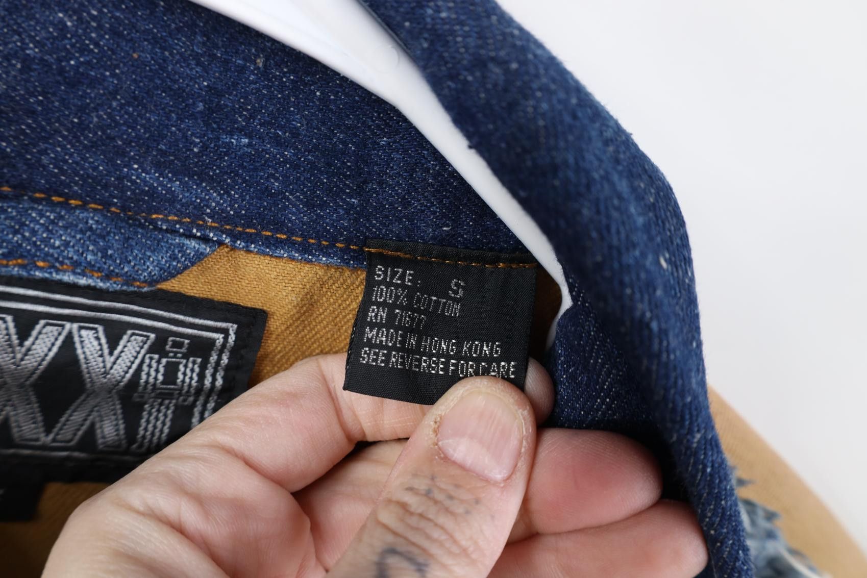 Vintage Deadstock Vintage 90s Streetwear Patch Denim Trucker Jacket Size US S / EU 44-46 / 1 - 10 Thumbnail