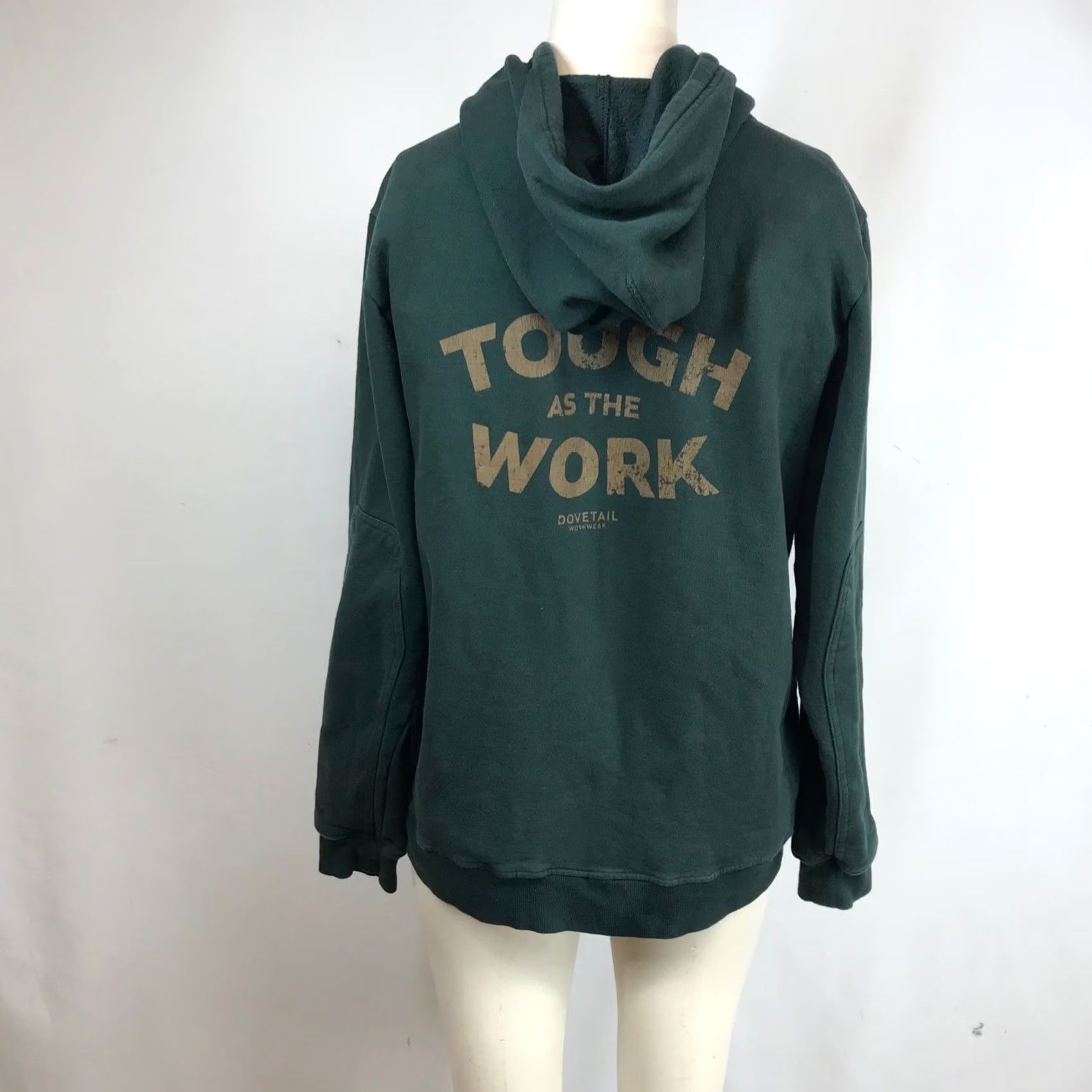 Vintage Dovetail Workwear Hoodie Womens S Green Tough As The Work Snap Neck Pullover Hooded Sweatshirt Size S / US 4 / IT 40 - 5 Thumbnail