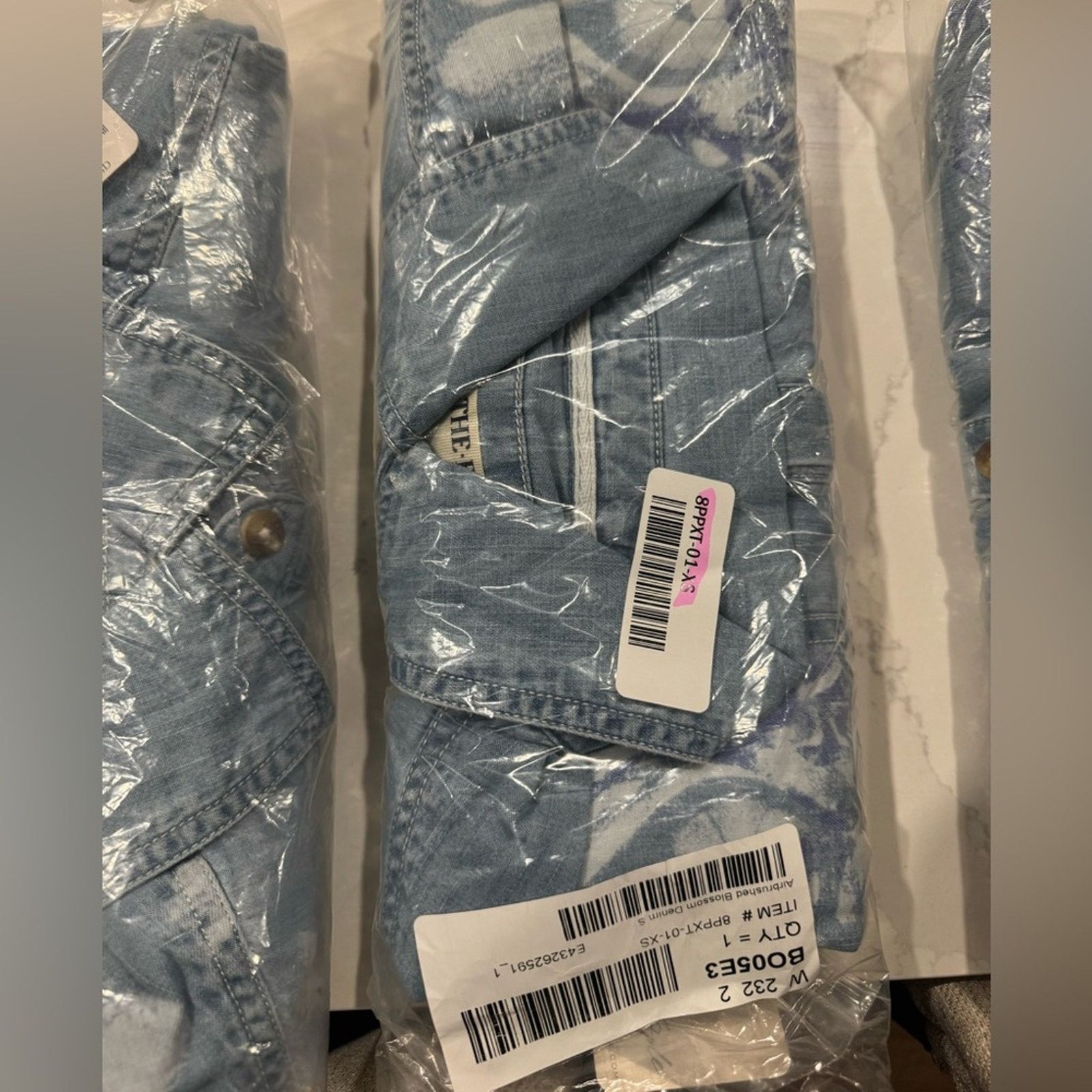 Free People Free People Free Airbrushed Blossom Denim Top - Women's Size XS / US 0-2 / IT 36-38 - 10 Thumbnail