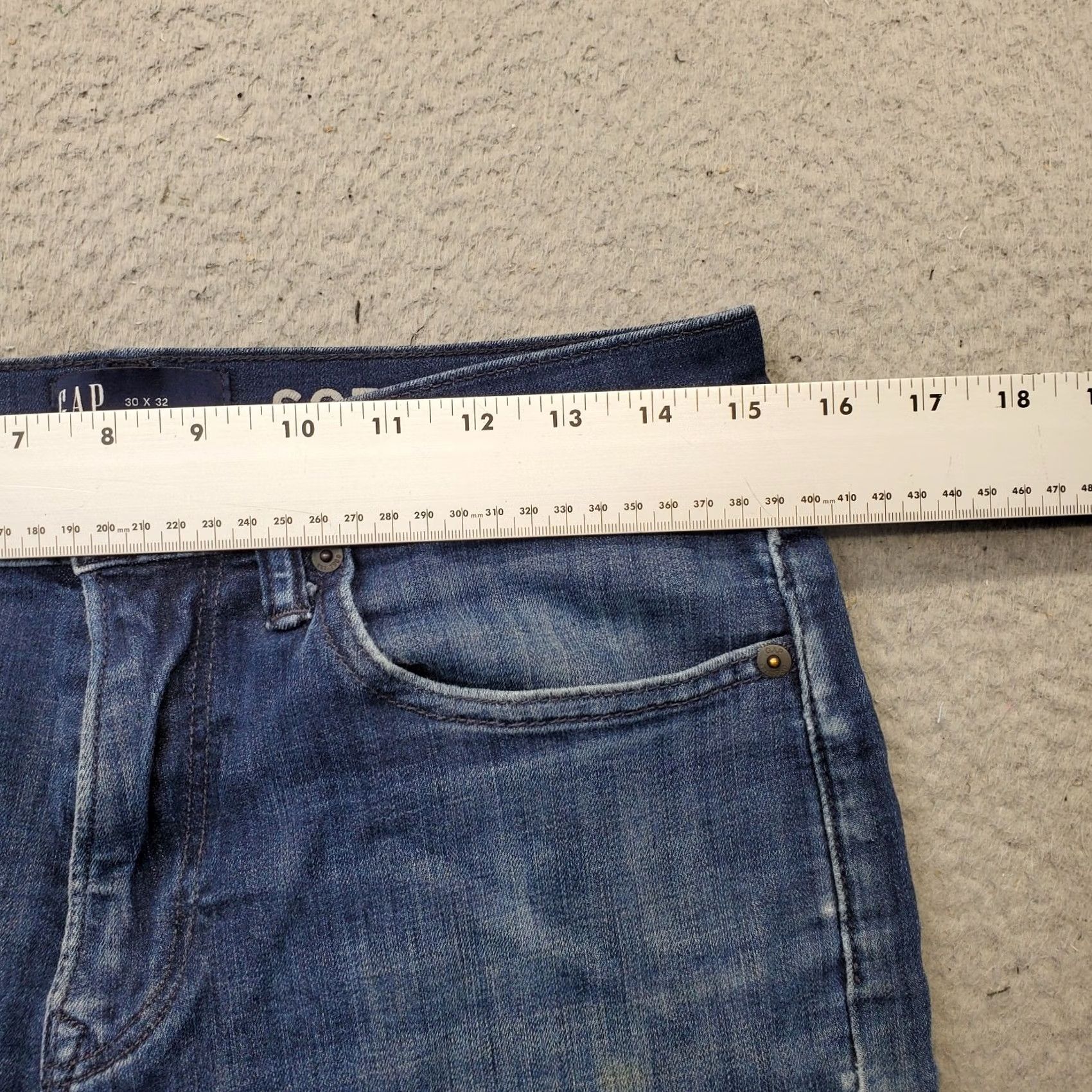 Gap Gap Jeans Mens 30x32 Blue Denim Stretch Slim Taper Streetwear Grunge Jeans Mens Size 30 Blue Denim Stretch Softwear Slim Taper Streetwear Grunge Size US 30 / EU 46 - 6 Thumbnail