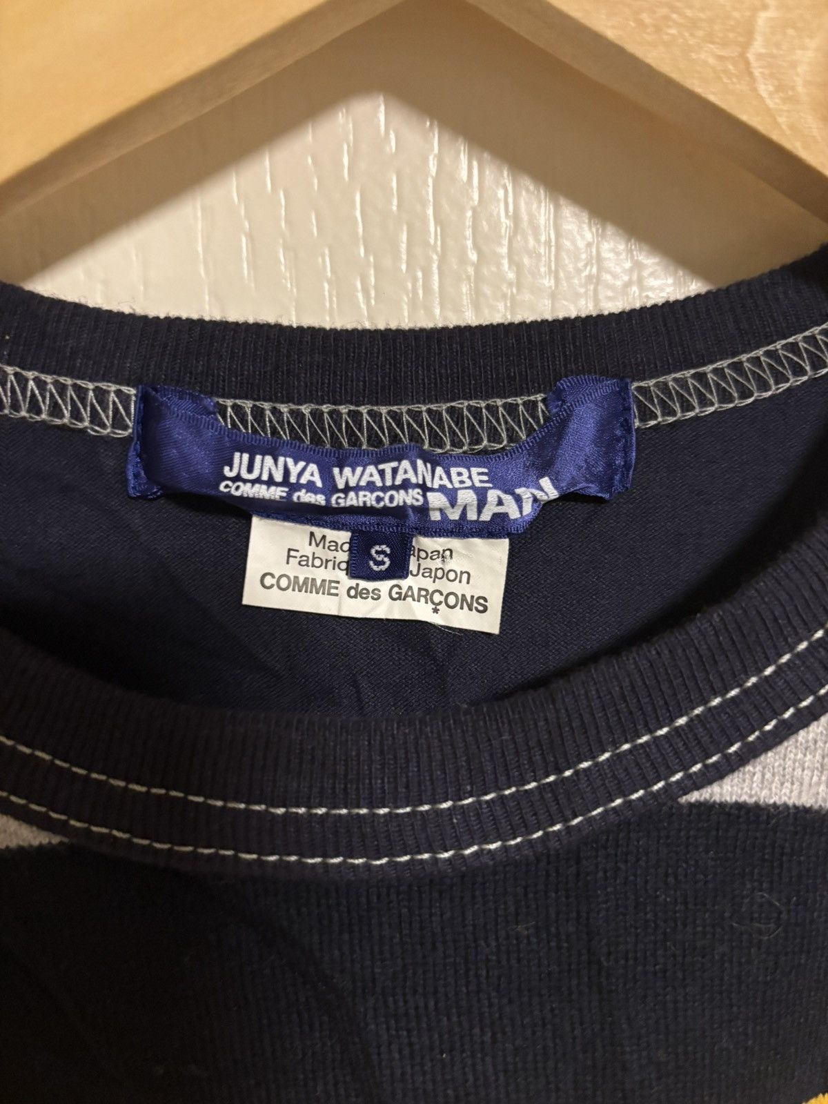 Junya Watanabe Junya wantanabe x comme de garcons ad18 srtiped tee MEN Size US S / EU 44-46 / 1 - 3 Thumbnail