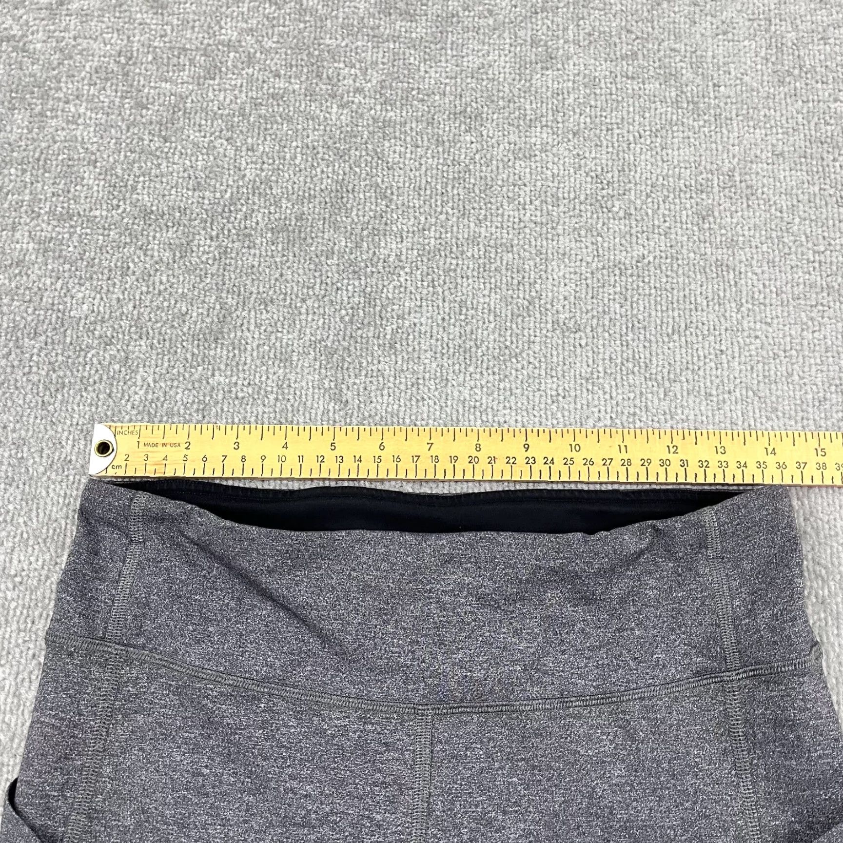 Lululemon Lululemon Pace Rival Crop Leggings Women Size 8 / 22" Heather Gray Black Running Size 30" / US 8 / IT 44 - 5 Thumbnail