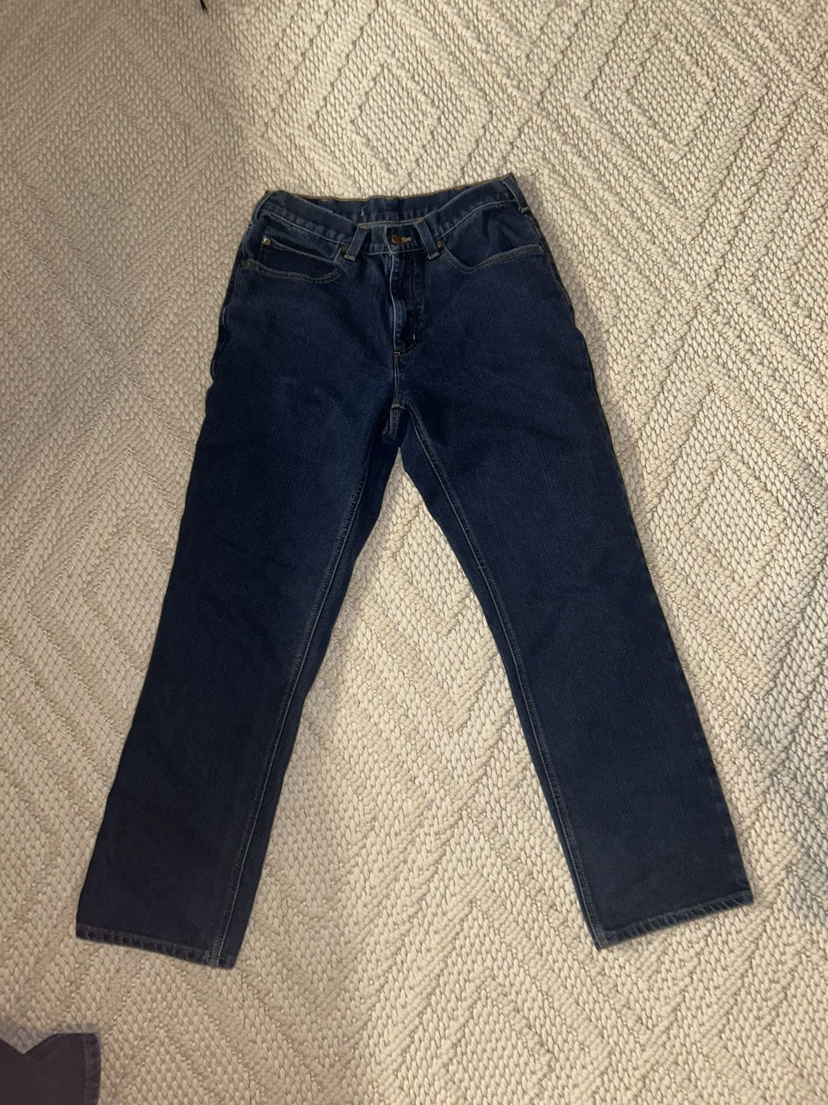 Carhartt Carhartt Relaxed Fit Dark Wash Jeans Size 32x32 Size US 32 / EU 48 - 2 Thumbnail