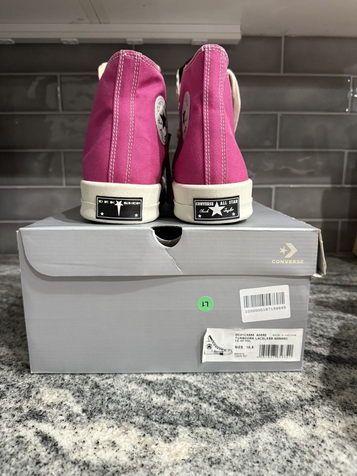 Converse × Rick Owens × Rick Owens Drkshdw rick owens x converse x DRKSHDW TURBODRK Size US 10.5 / EU 43-44 - 4 Thumbnail