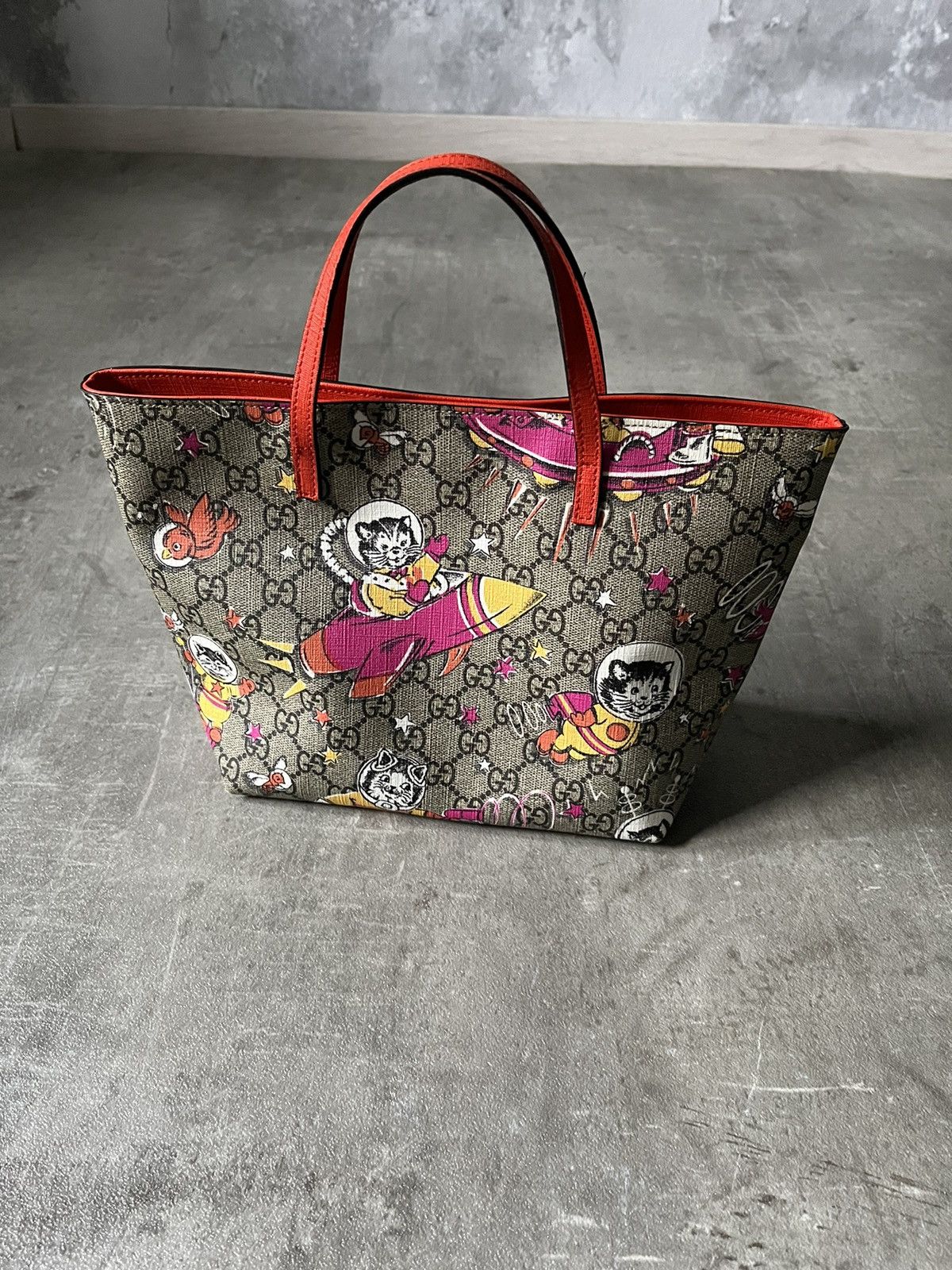 Gucci Gucci GG Monogram Spacecat leather tote bag Size ONE SIZE - 2 Thumbnail