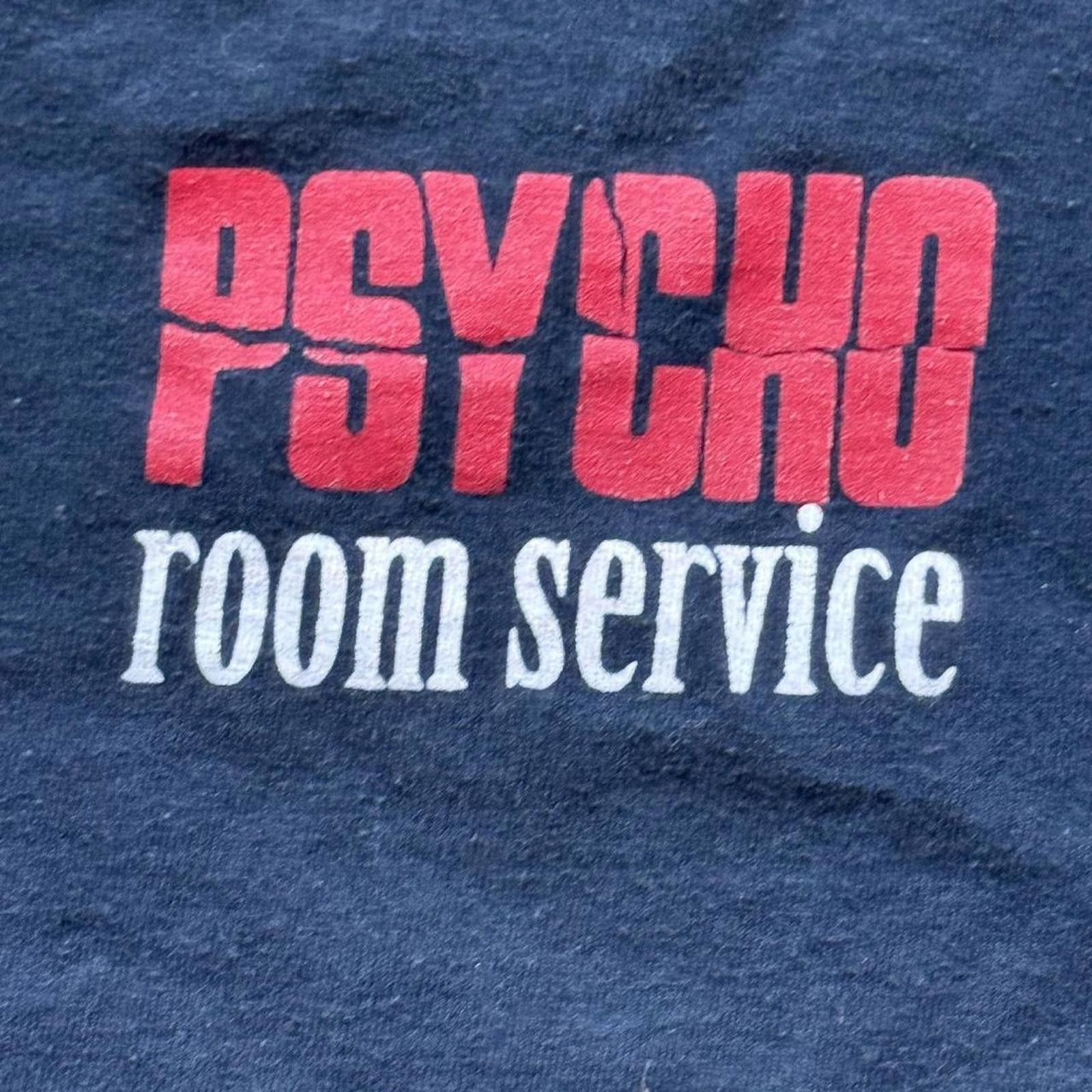 Other Psycho Room Service “Bates Motel” Horror Faded Y2K T-Shirt Size US XL / EU 56 / 4 - 4 Thumbnail