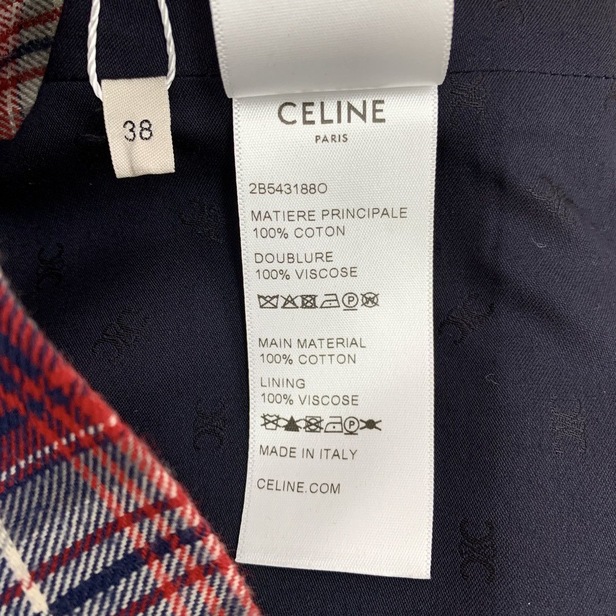 Celine Celine Colorblocked Checkered Cotton Sleeveless Vest Size S / US 4 / IT 40 - 7 Thumbnail