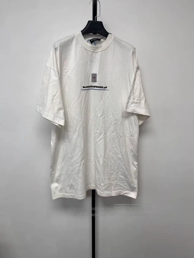 Balenciaga Logo Letter Print Crew Neck Short Sleeve T-Shir