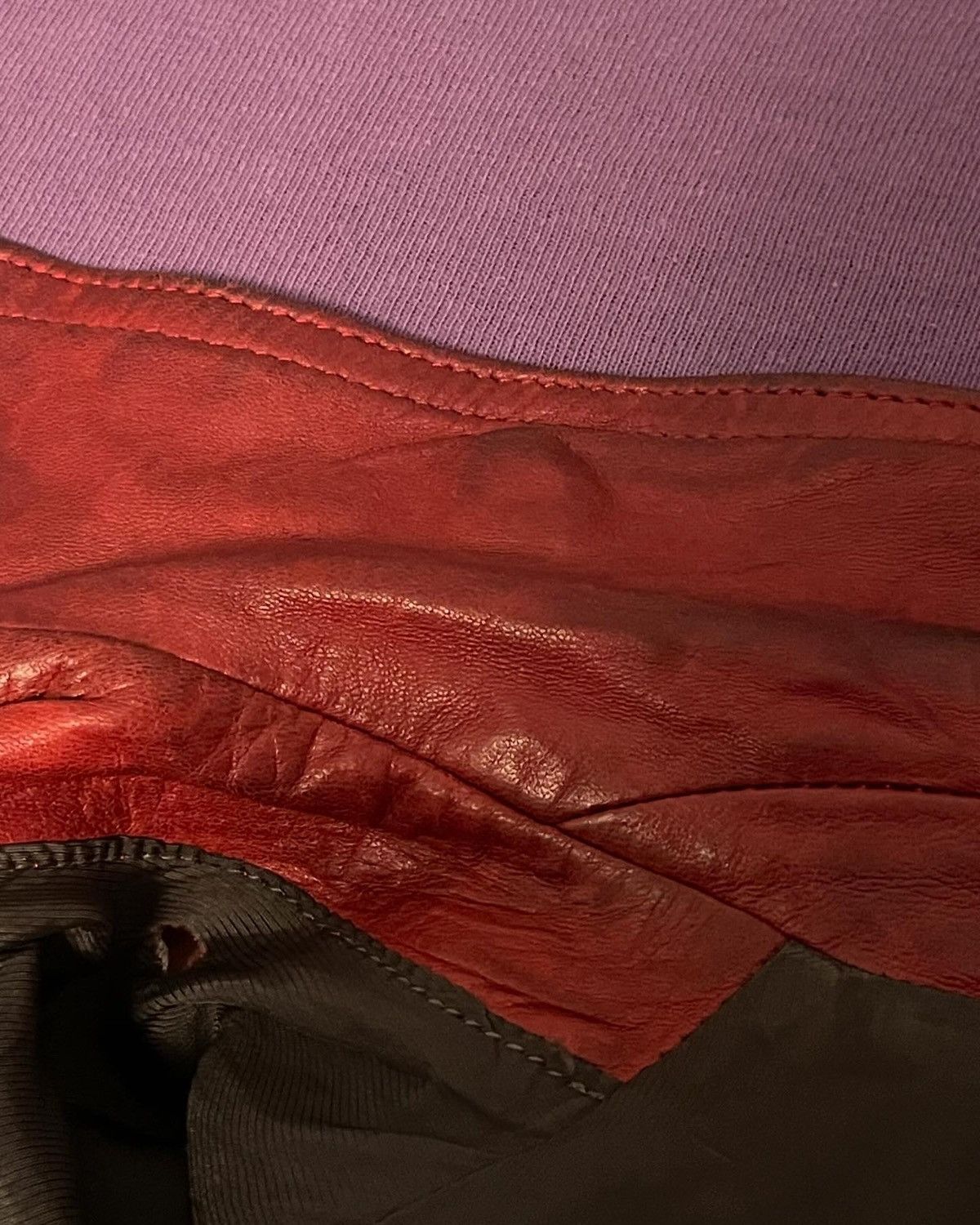 Julius Red Leather Biker Jacket Size US S / EU 44-46 / 1 - 12 Thumbnail