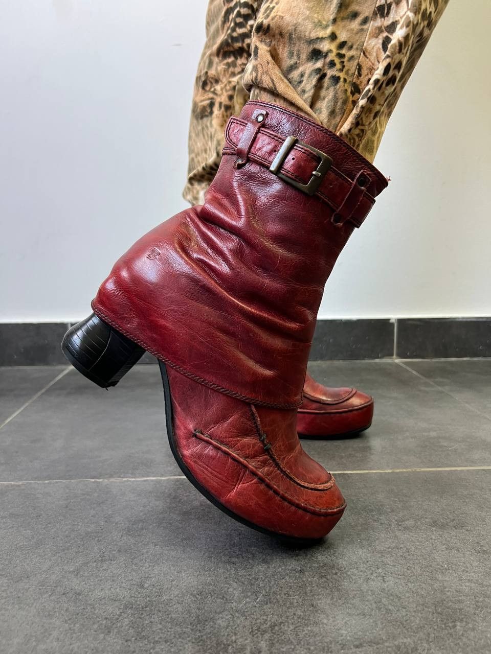 Japanese Brand A.S.98 Rick Owens style avant Garde ankle boots Size US 10 / IT 40 - 1 Thumbnail