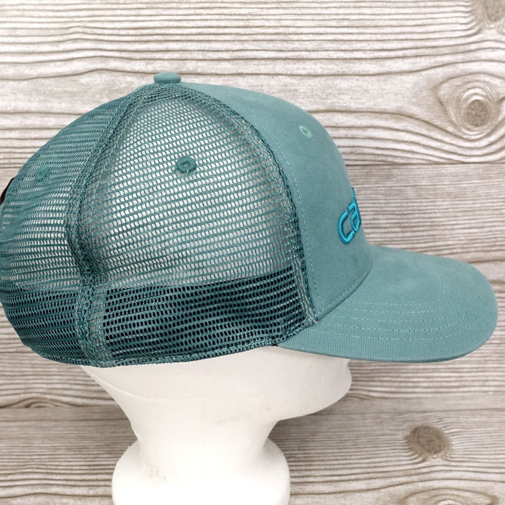 Carhartt Carhartt Green Canvas Vented Adjustable Snapback Baseball Hat Cap - Unisex Adults, Casual Hat, Green, Adjustable, Solid, 90s? Size ONE SIZE - 6 Thumbnail