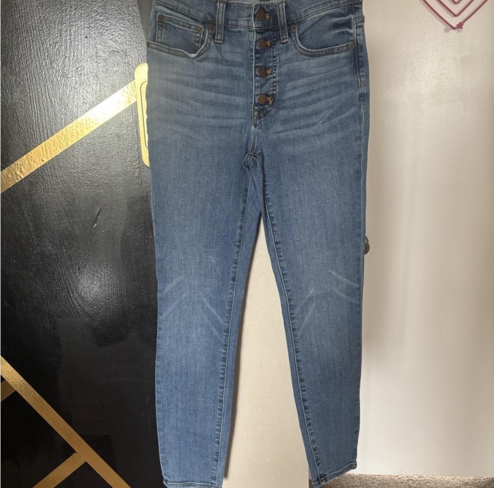 J.Crew J.Crew 9” High-Waisted Blue skinny Jeans Size 25" / US 0 / IT 36 - 1 Thumbnail