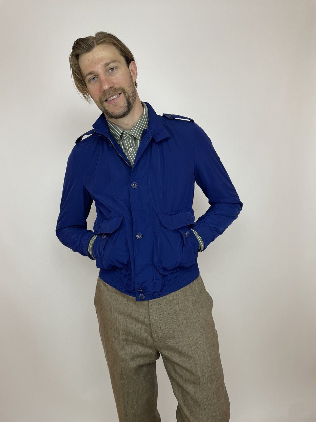Joop! JOOP NYLON BOMBER JACKET Mens size 48 Size US M / EU 48-50 / 2 - 2 Thumbnail