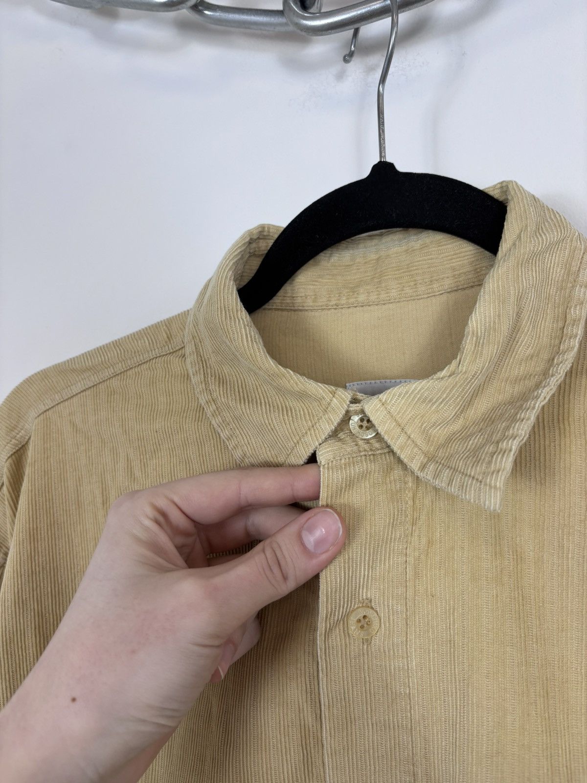 Moschino Vintage 1990s Moschino Jeans Corduroy Long Sleeve Shirt Size US M / EU 48-50 / 2 - 6 Thumbnail