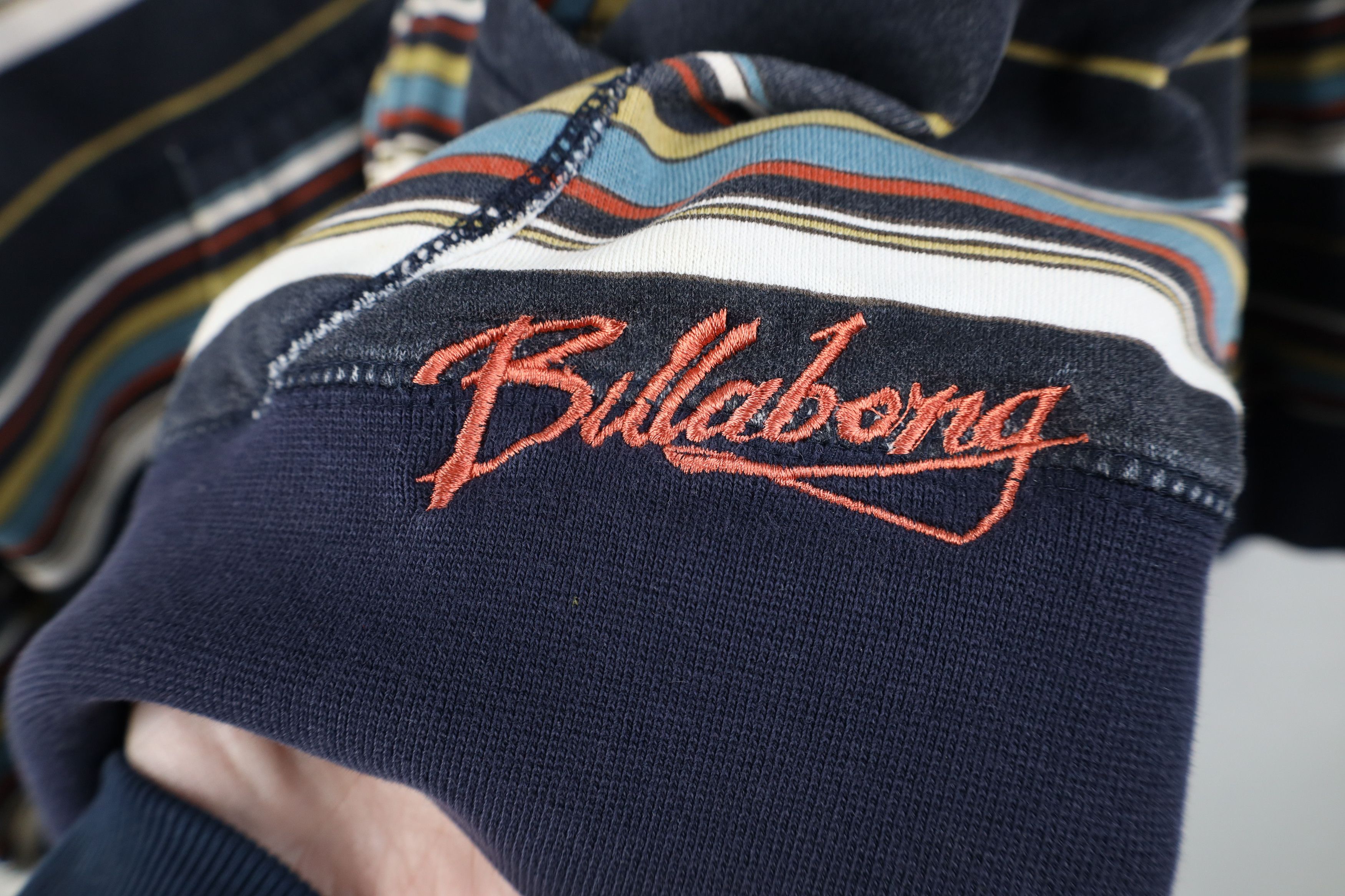 Billabong Vintage Y2K Billabong Surfing Striped Full Zip Hoodie Size US L / EU 52-54 / 3 - 4 Thumbnail