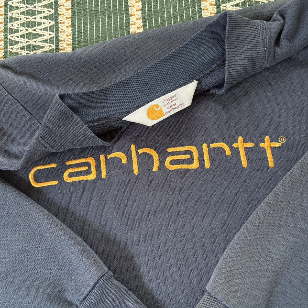 Carhartt × Vintage Vintage Carhartt Spellout Crewneck Sweatshirt Large Size US L / EU 52-54 / 3 - 6 Thumbnail