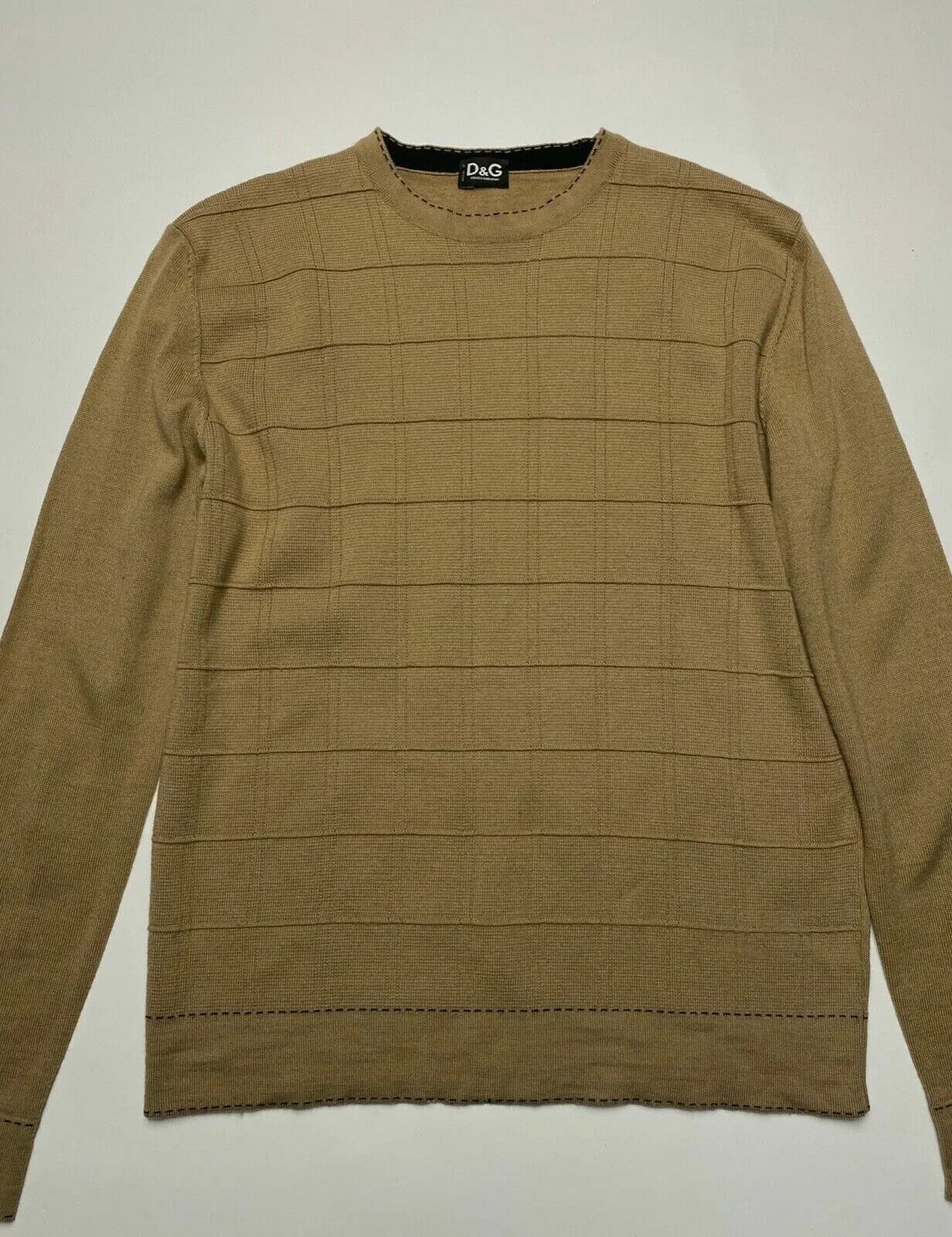 Dolce & Gabbana D&G Men Dolce & Gabbana Wool Brown Mens Sweater Size US M / EU 48-50 / 2 - 3 Thumbnail