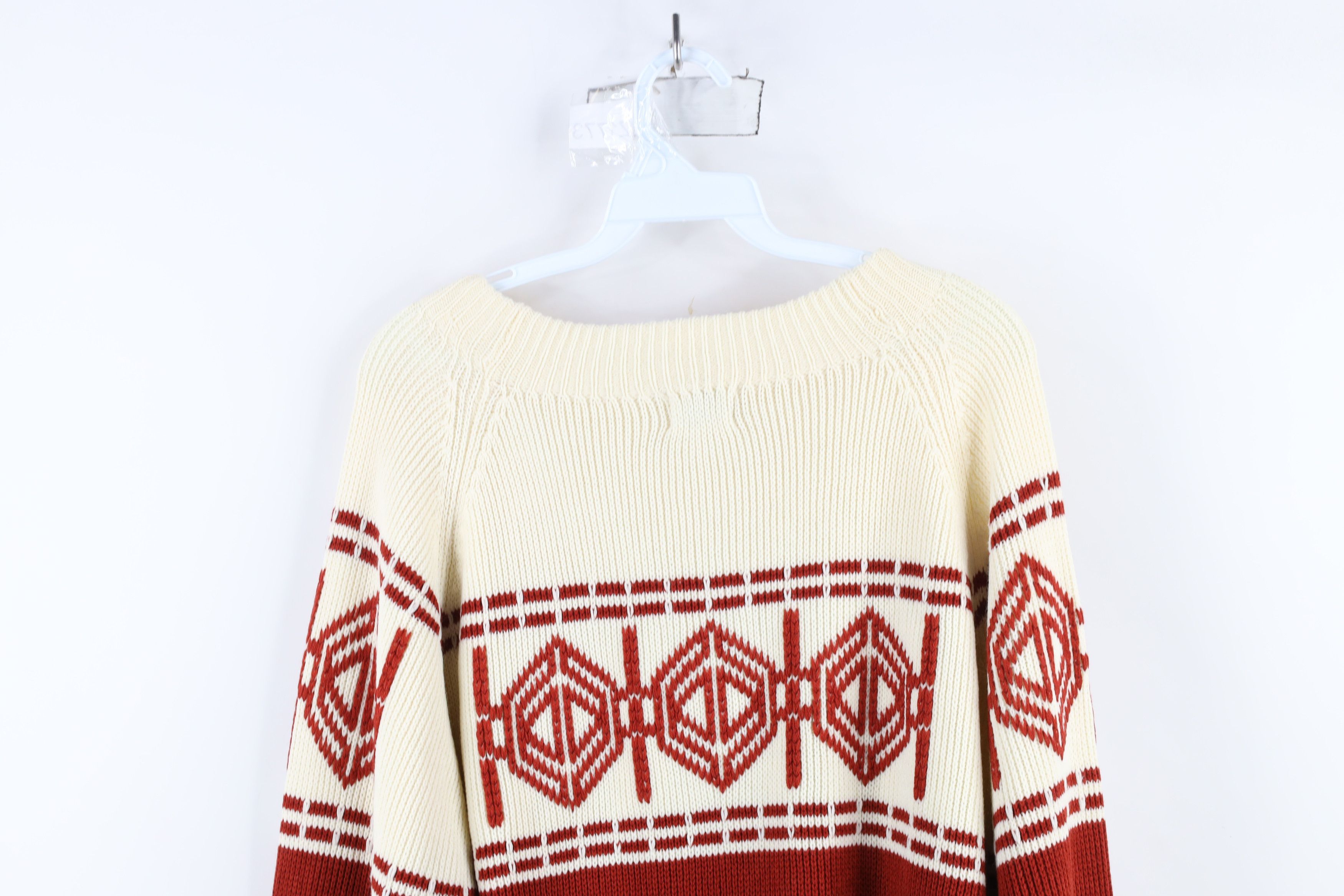 Vintage Vintage 70s Mid Century Modern MCM Ribbed Knit Sweater Size US M / EU 48-50 / 2 - 9 Thumbnail