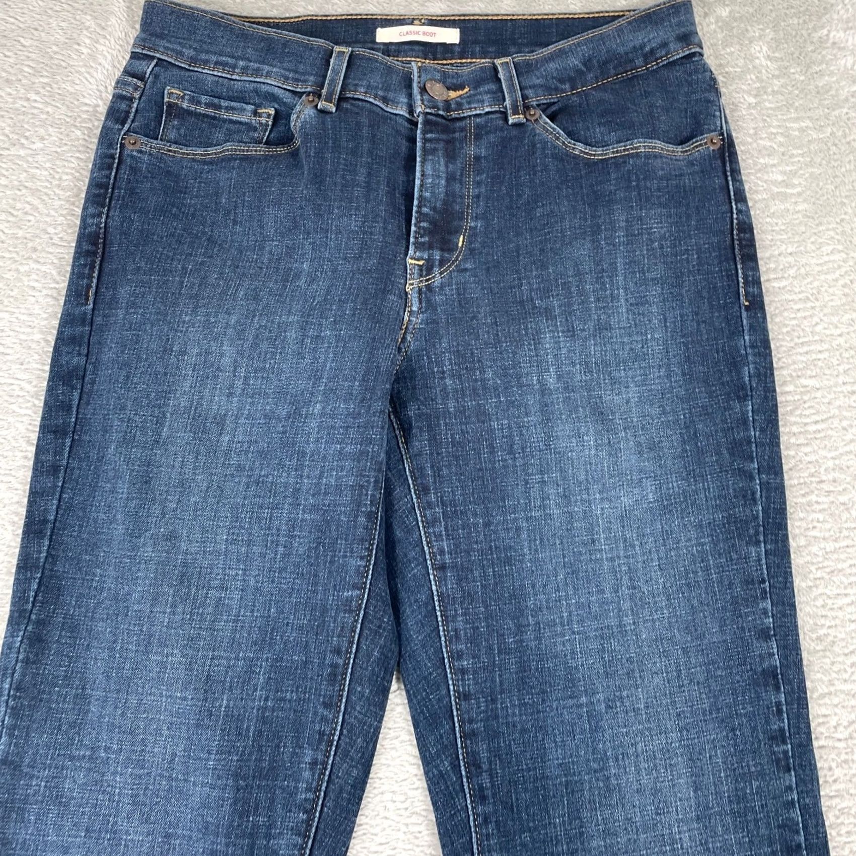 Levi's Levis Jeans Womens 4 28x28 Bootcut Dark Wash Denim Y2K Cowgirl Rodeo Size 27" / US 4 / IT 40 - 4 Thumbnail