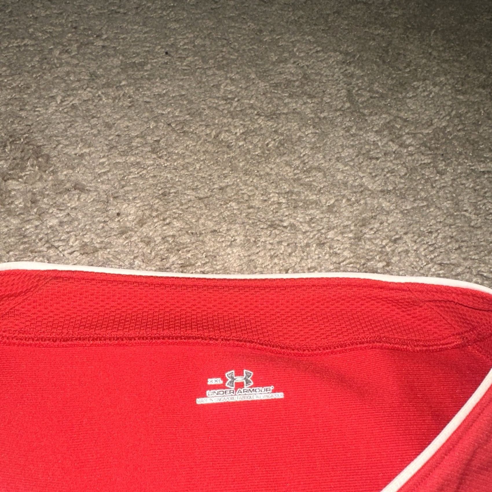 Under Armour Under Armour Baseball Jersey Men 2XL Short Sleeve Red Sports Jersey 2XL Mens Size US XXL / EU 58 / 5 - 4 Thumbnail