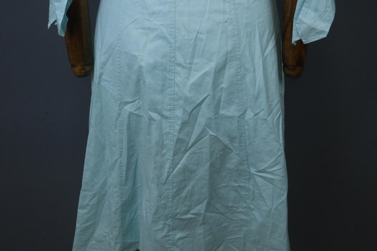 Polo Ralph Lauren Laurel Blue 100% Cotton Collared Belted Wrap Dress Size 36 Size M / US 6-8 / IT 42-44 - 12 Thumbnail