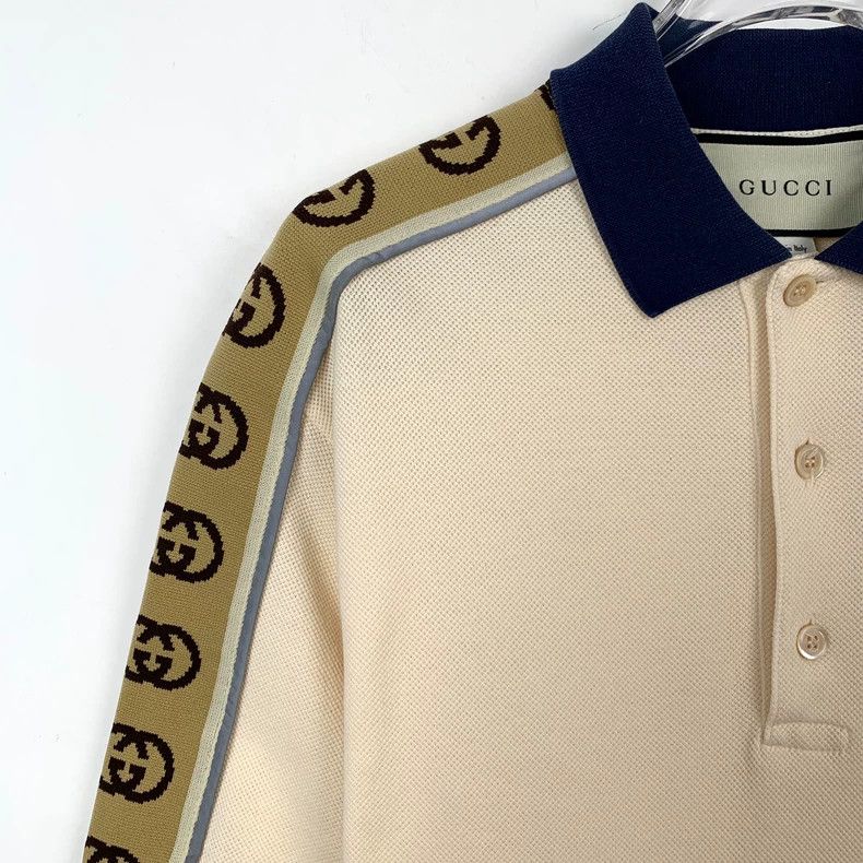 Gucci Gucci Beige double Glogo inlaid reflective strip cotton sho Size US S / EU 44-46 / 1 - 3 Thumbnail