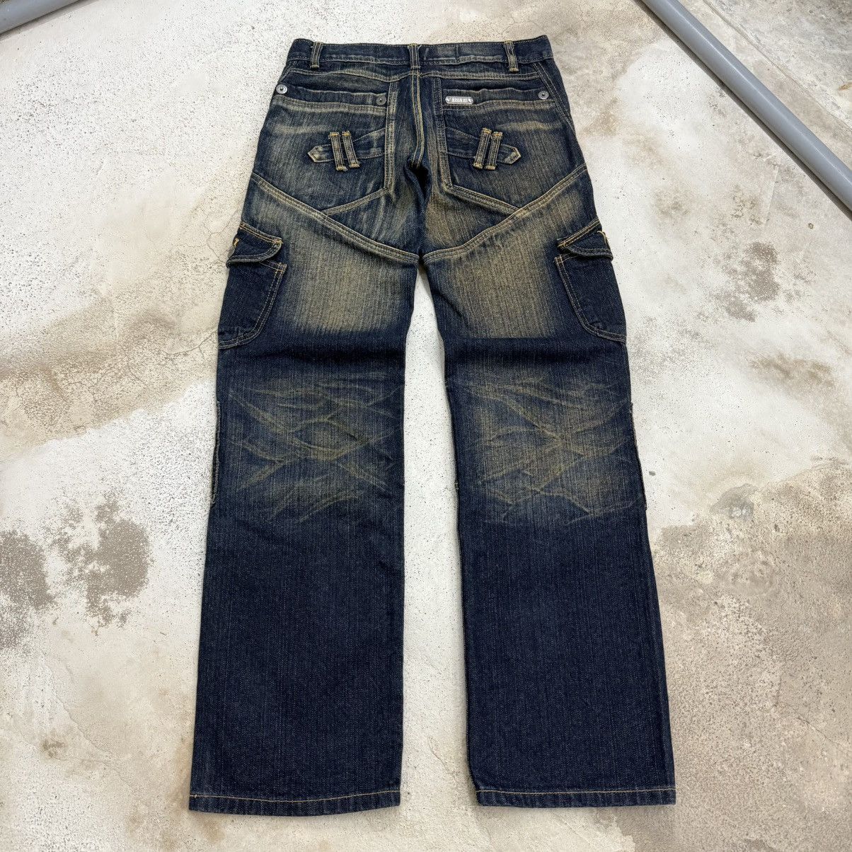Japanese Brand Jeans De Art Utility Art Mudwash Heavy OZ Denim Pants Size US 30 / EU 46 - 2 Thumbnail