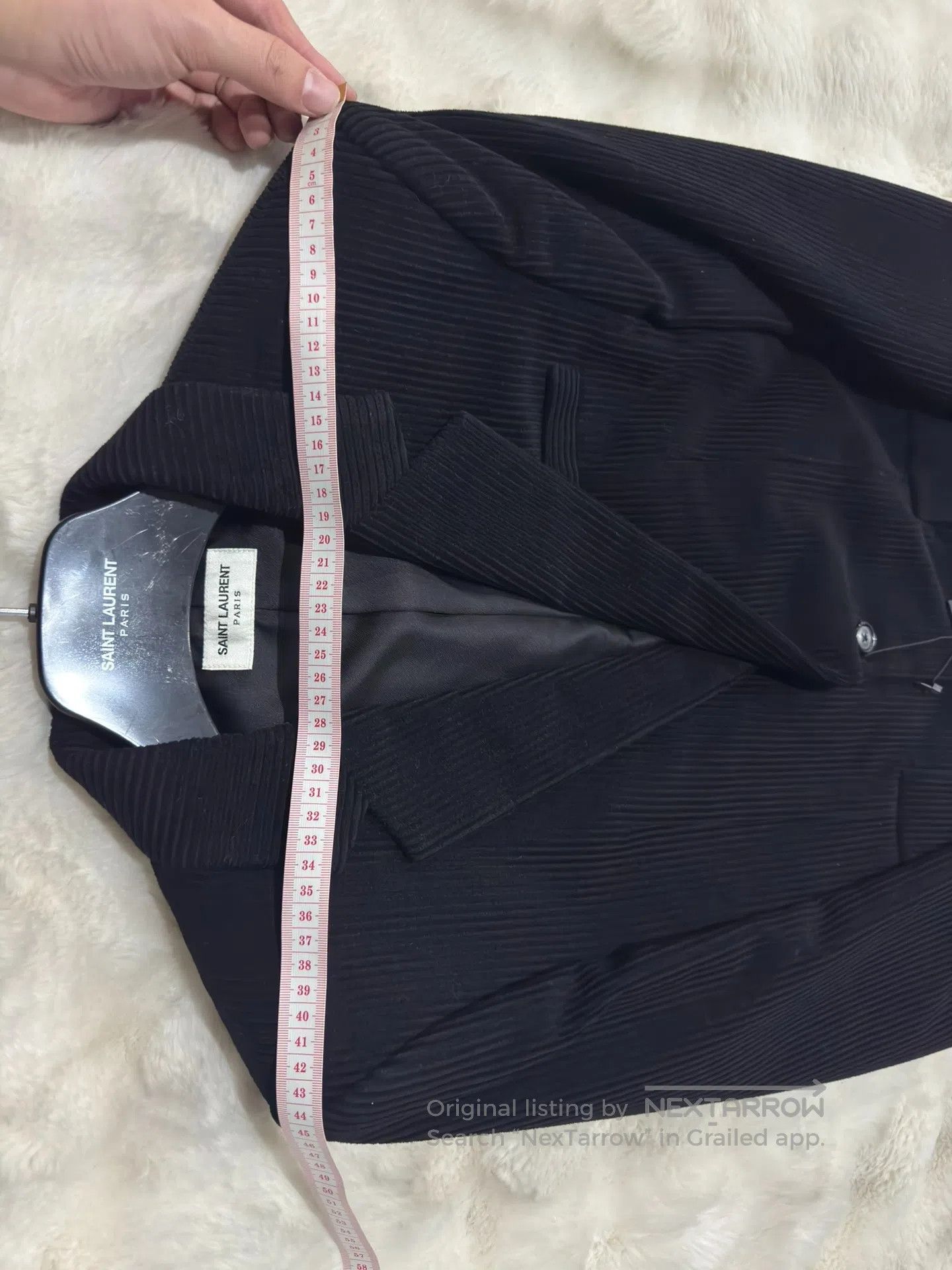 Saint Laurent Paris Saint Laurent Paris Black Corduroy Men's Suit| Size US M / EU 48-50 / 2 - 7 Thumbnail