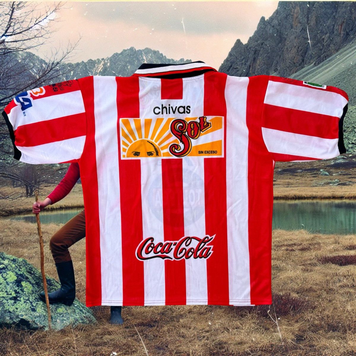 Vintage 90s Chivas Guadalajara Vintage Bootleg Soccer Jersey XL. Size US XL / EU 56 / 4 - 2 Thumbnail
