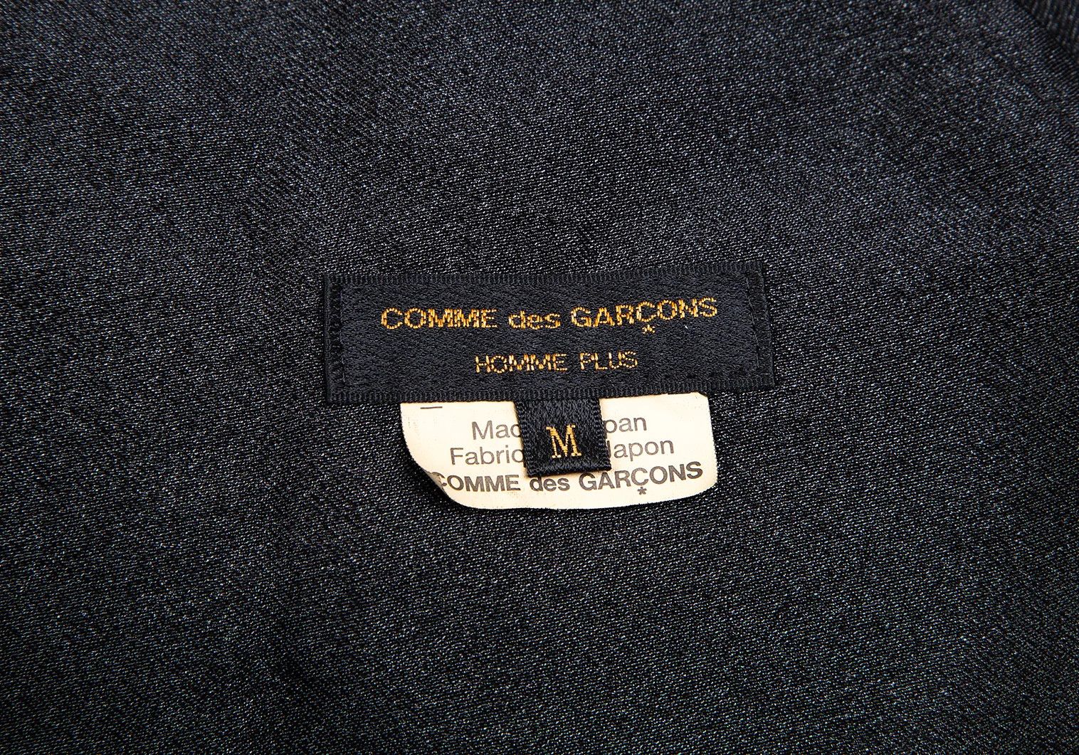 Comme des Garcons Homme Plus Shiny Cut-Off Pullover Jacket in Black, Size M Size US M / EU 48-50 / 2 - 14 Thumbnail