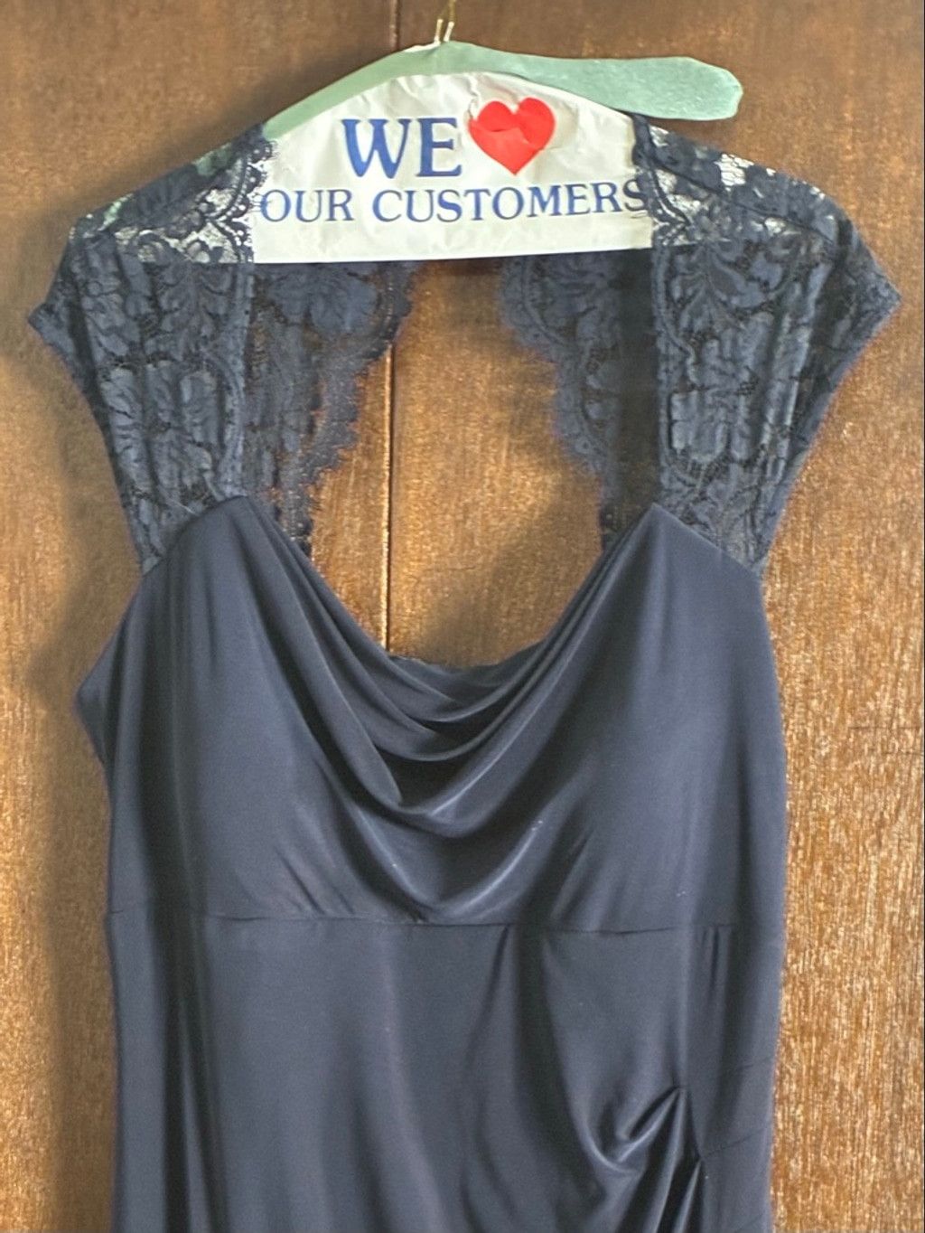 MSK SIZE 12 Navy Lace Dress - crrs.pl